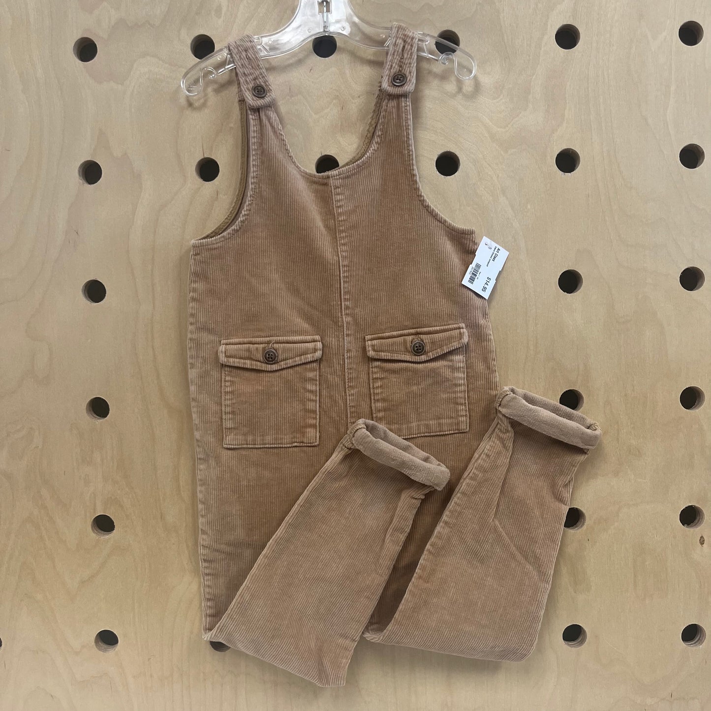 Camel Ribbed Jumpsuit