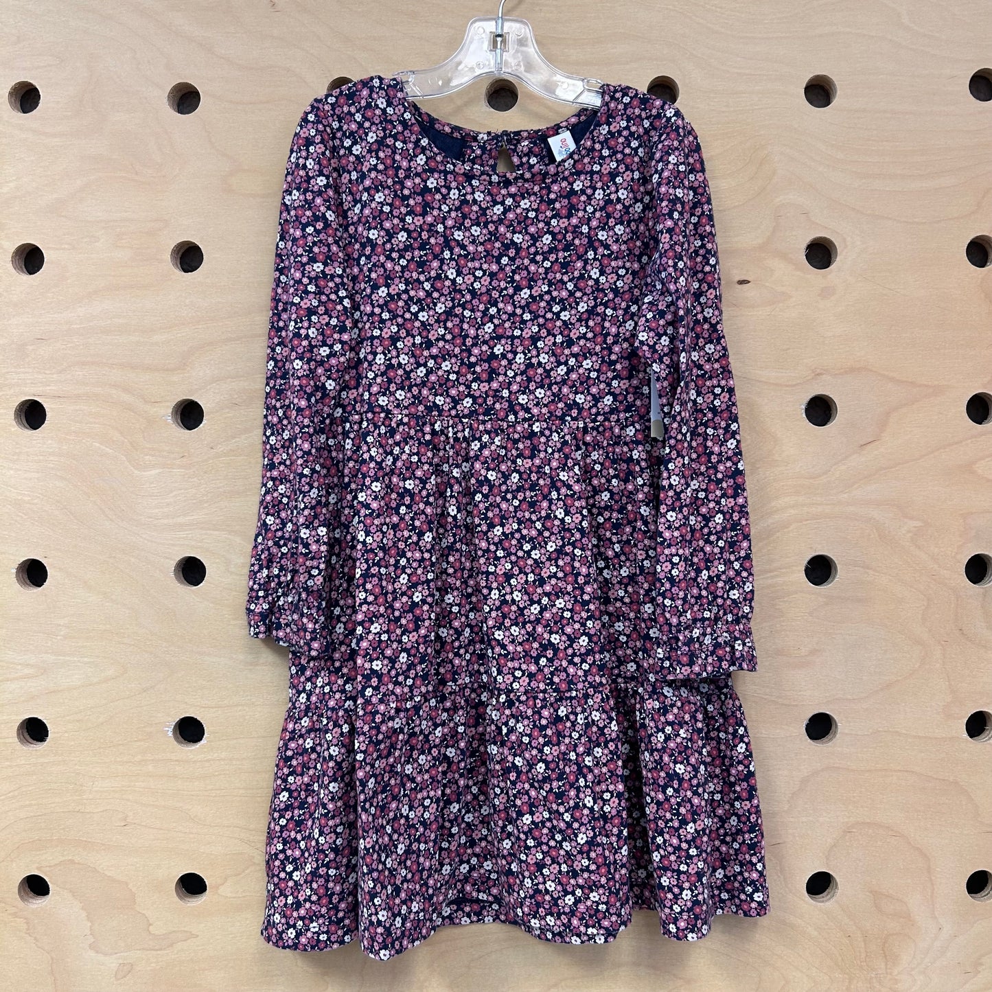 Purple/Pink Floral LS Dress