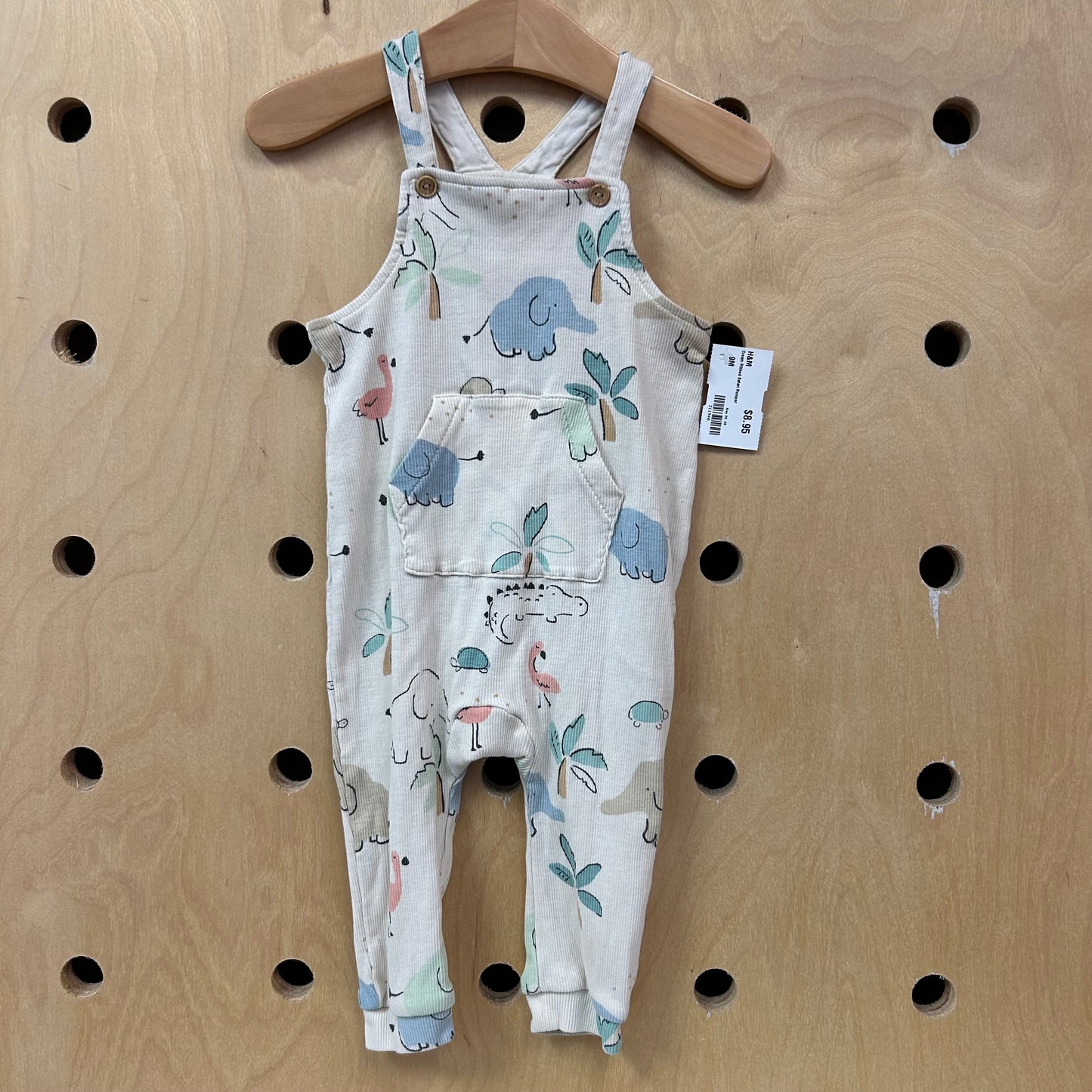 Cream Ribbed Safari Romper
