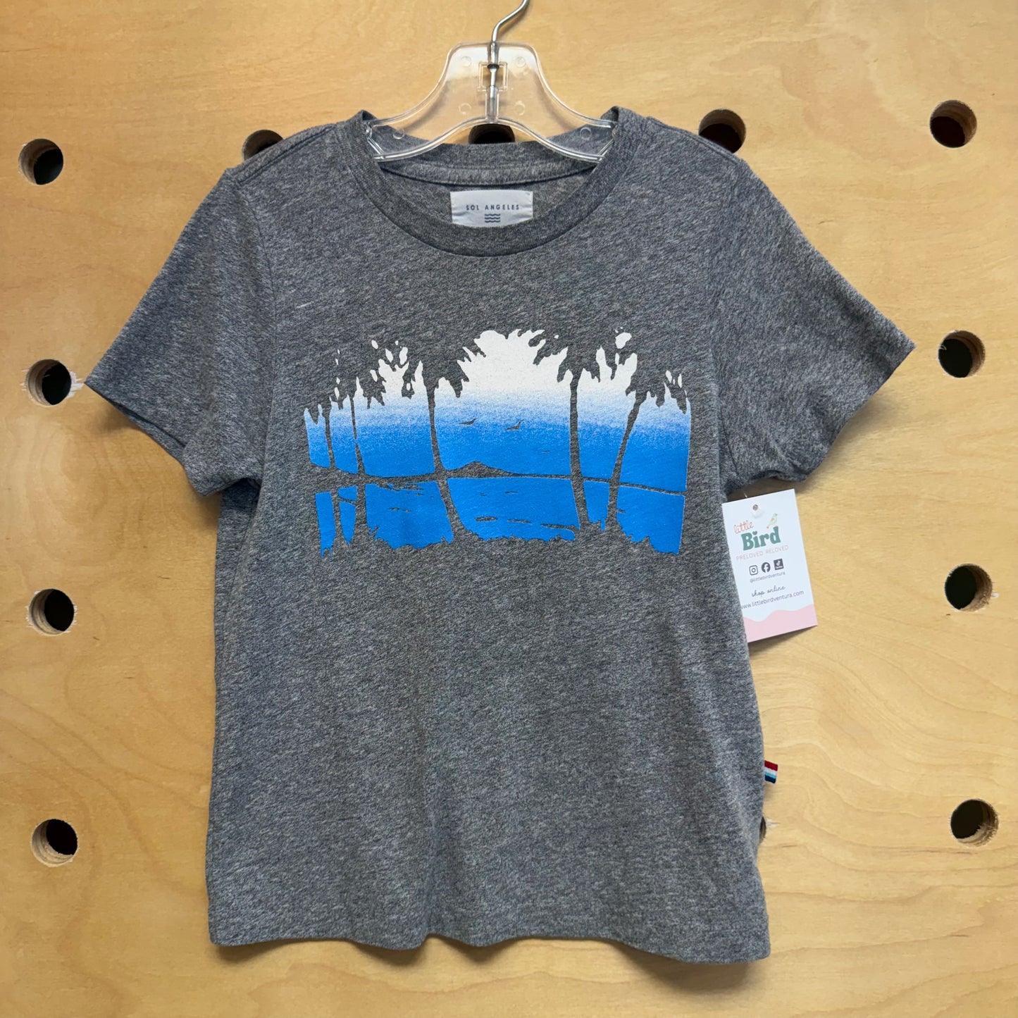 Grey/Blue Beach Scene Tee