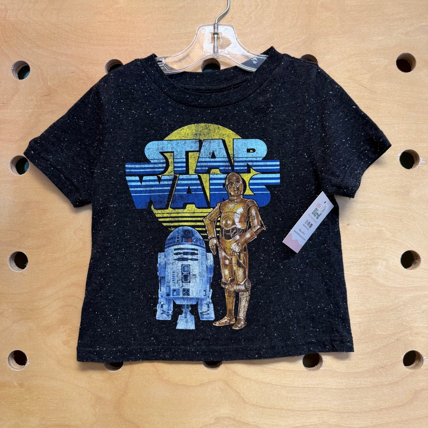 Black Speckled Star Wars Tee