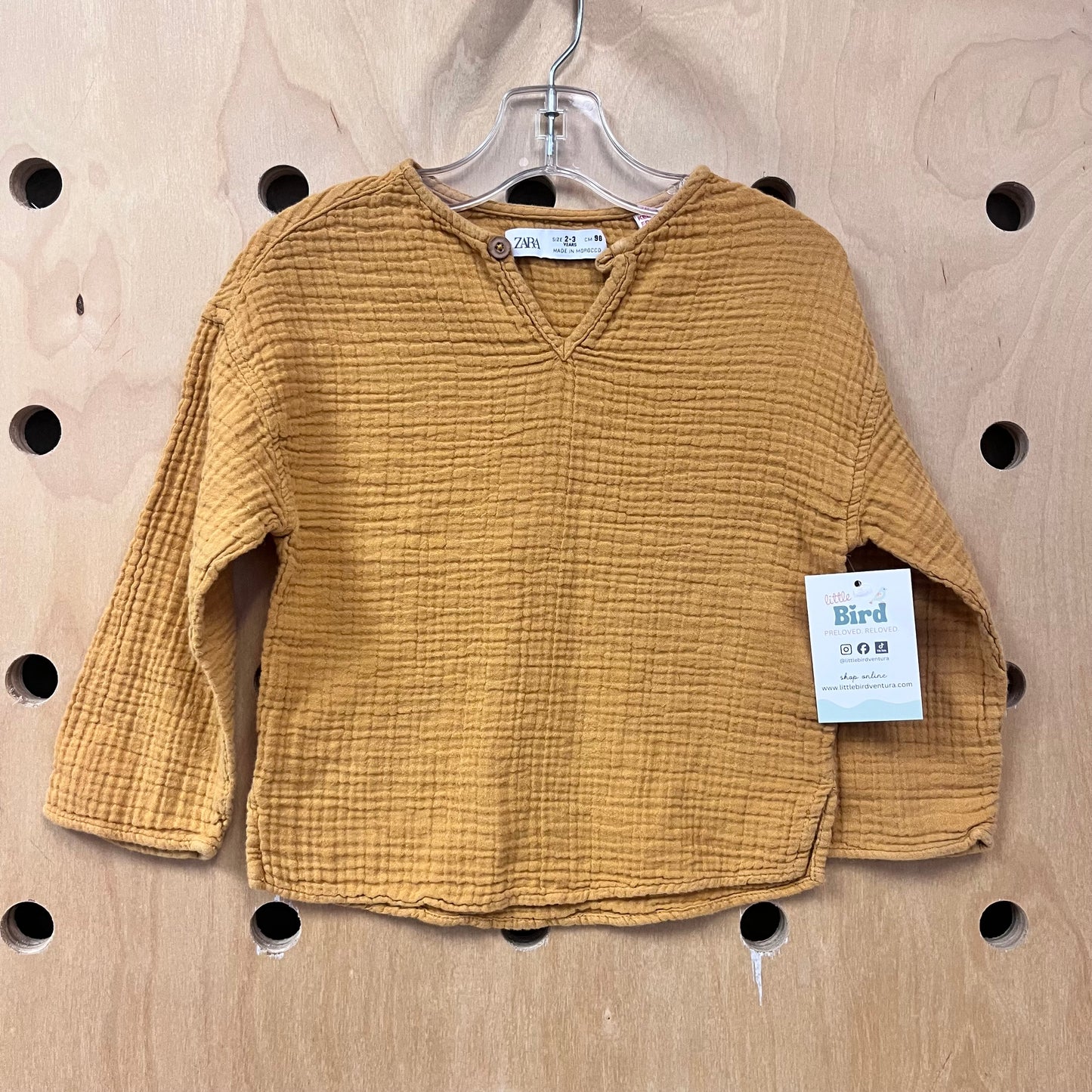 Mustard Gauze LS