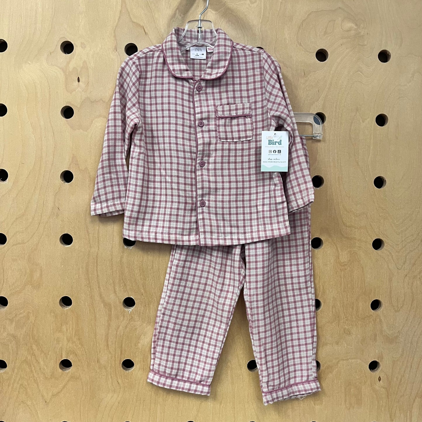 Pink Plaid Pajamas