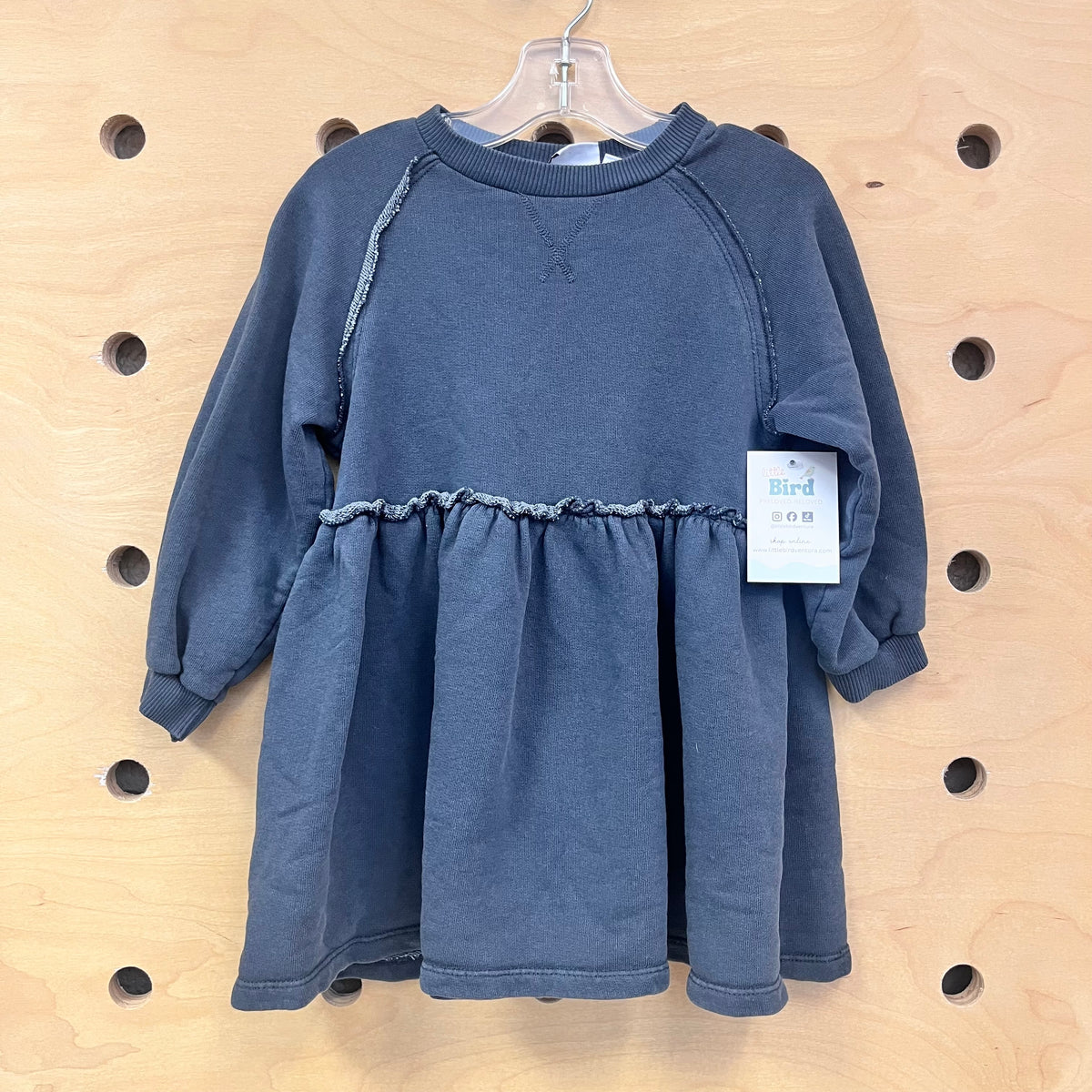 Grey French Terry Dress