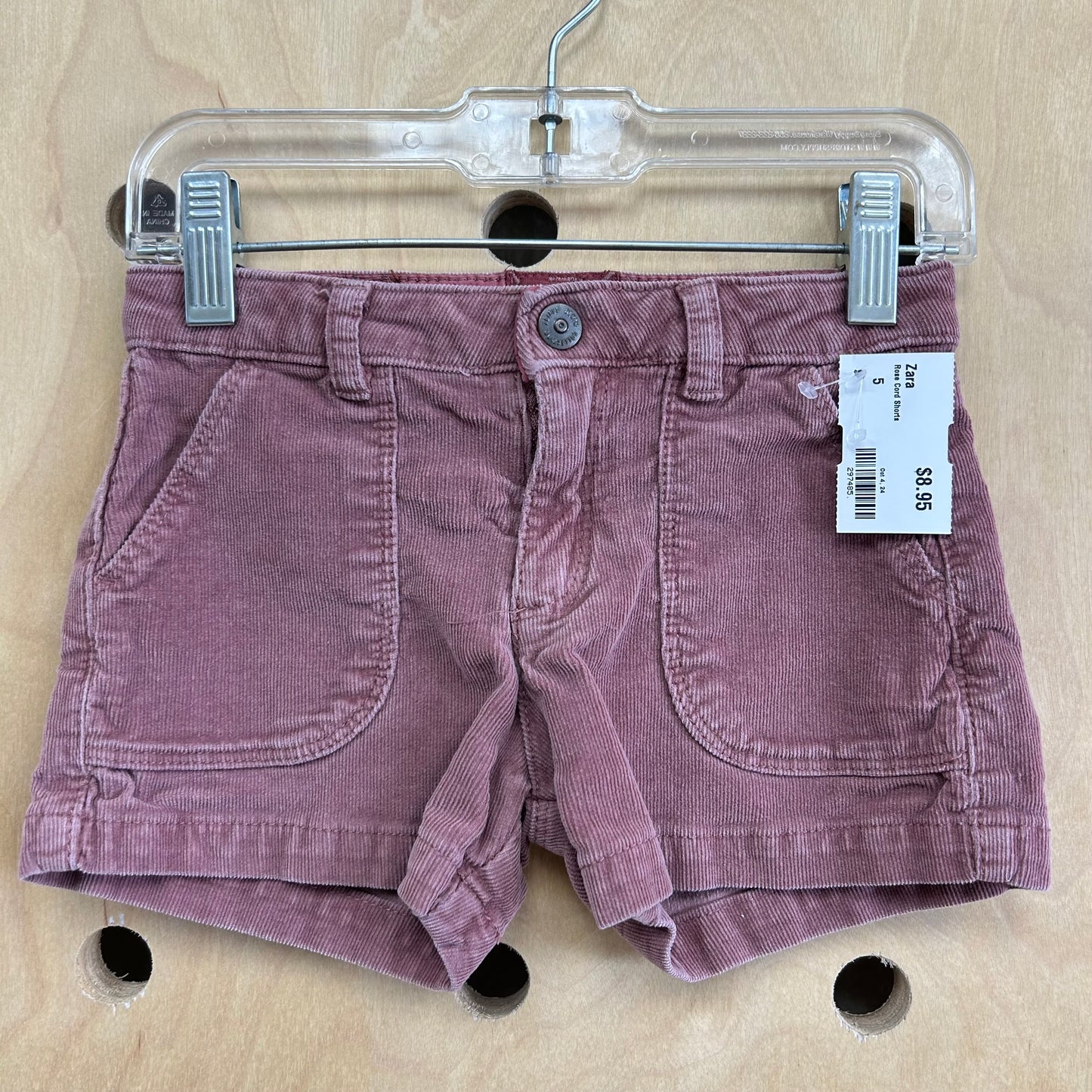 Rose Cord Shorts
