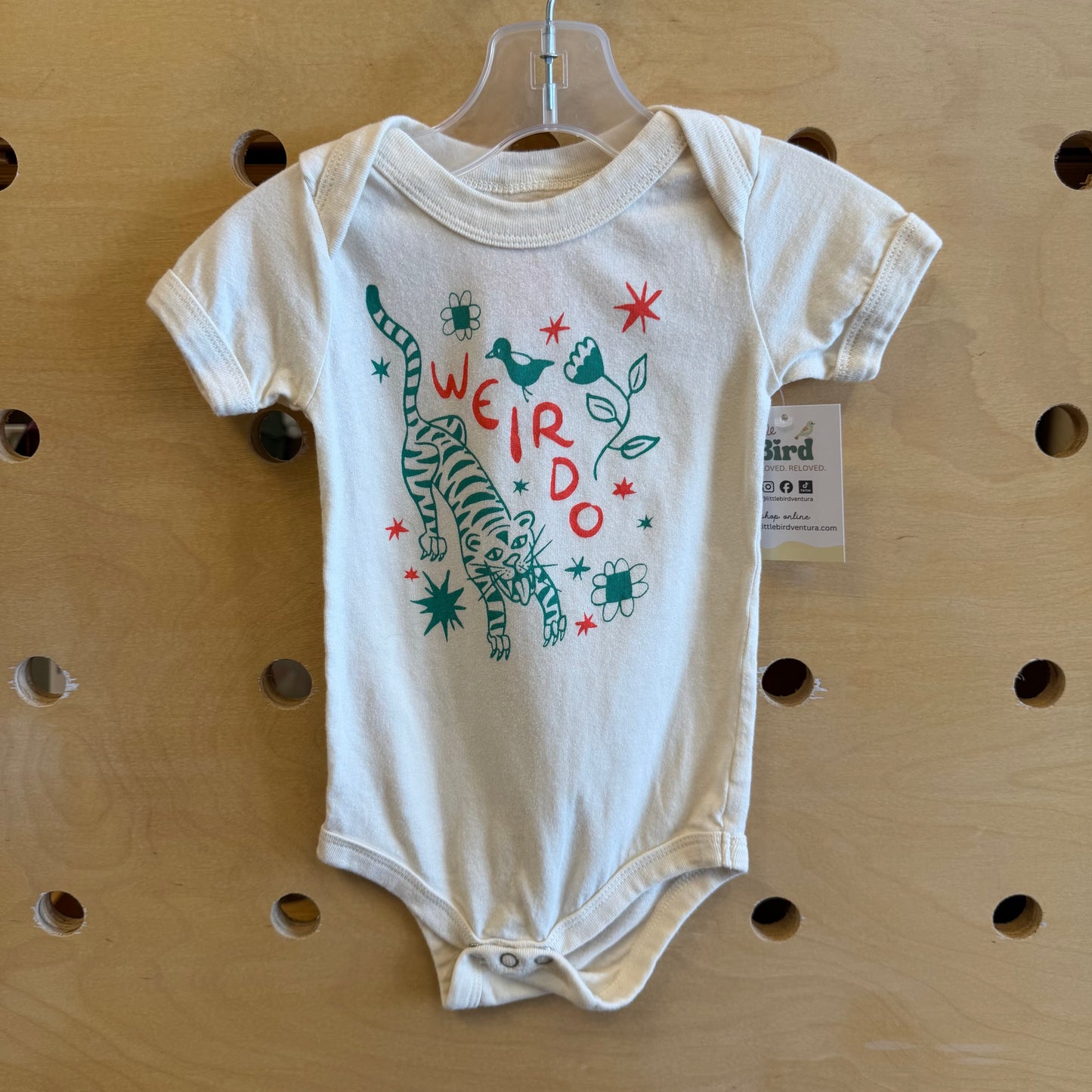 Cream Weirdo Tiger Bodysuit