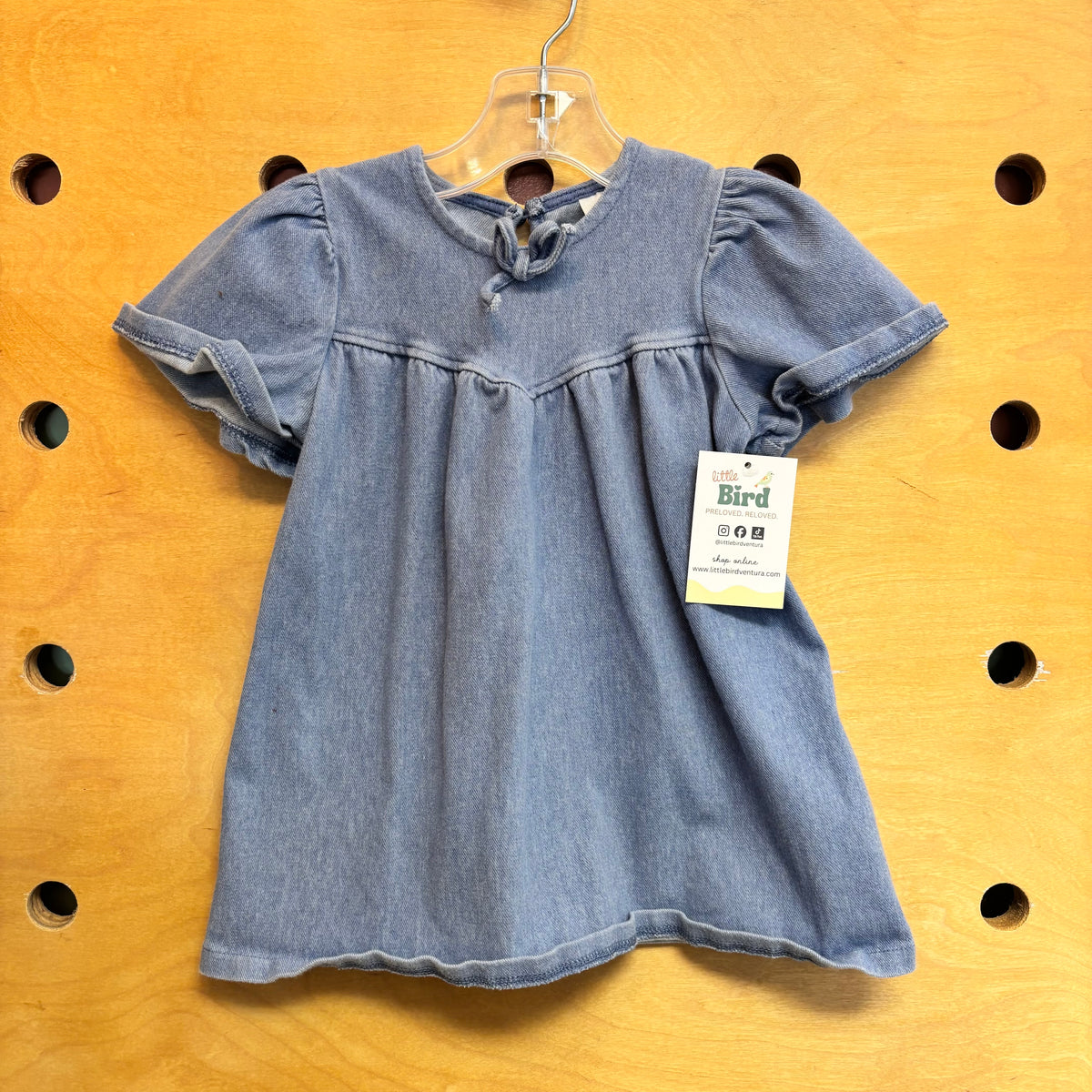 Blue Bow Front Dress