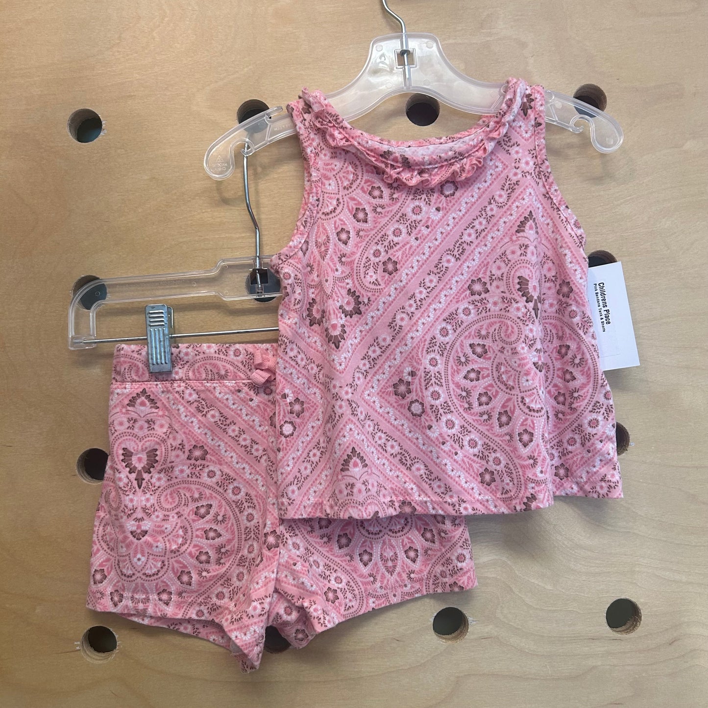 Pink Bandana Tank & Shorts