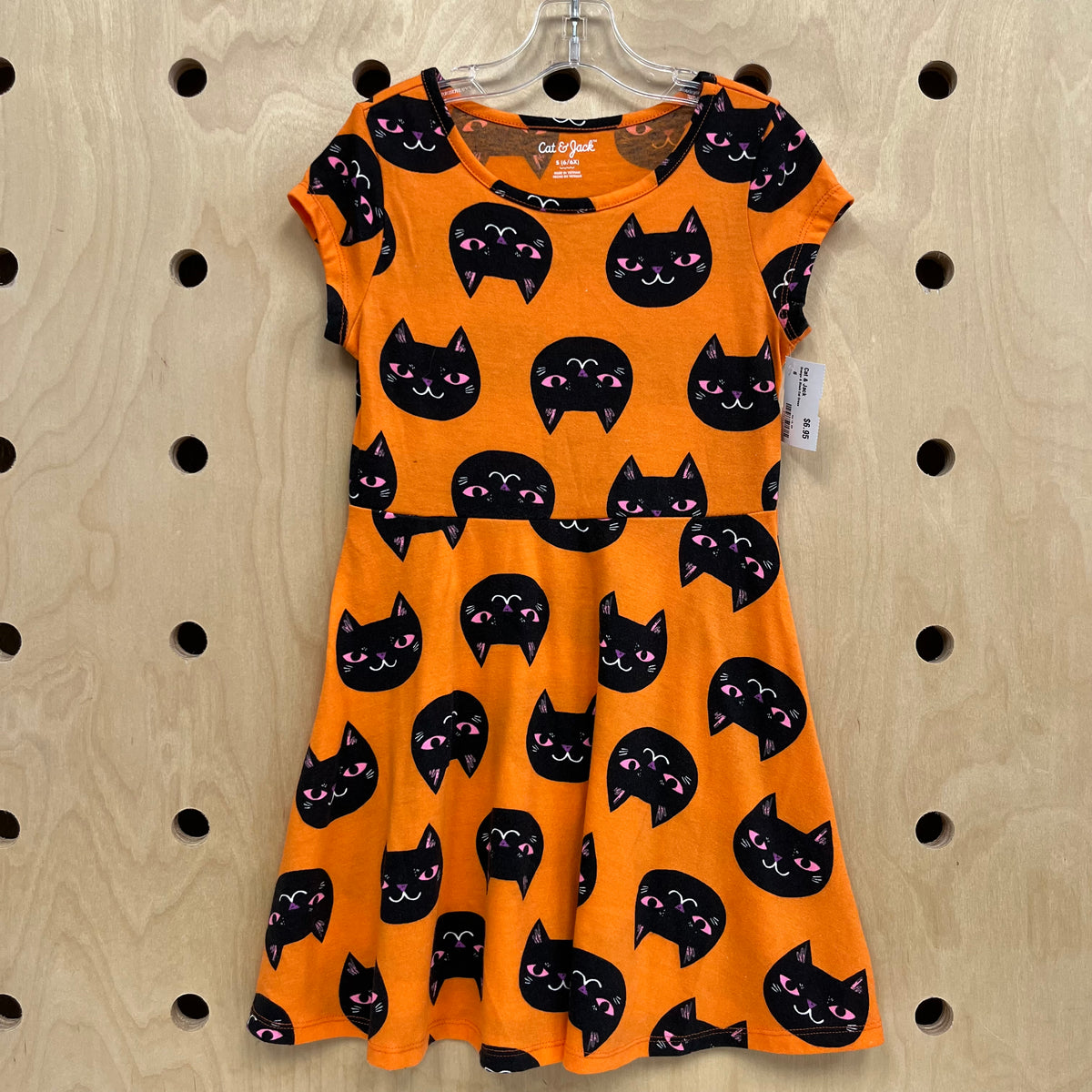 Orange & Black Cat Dress