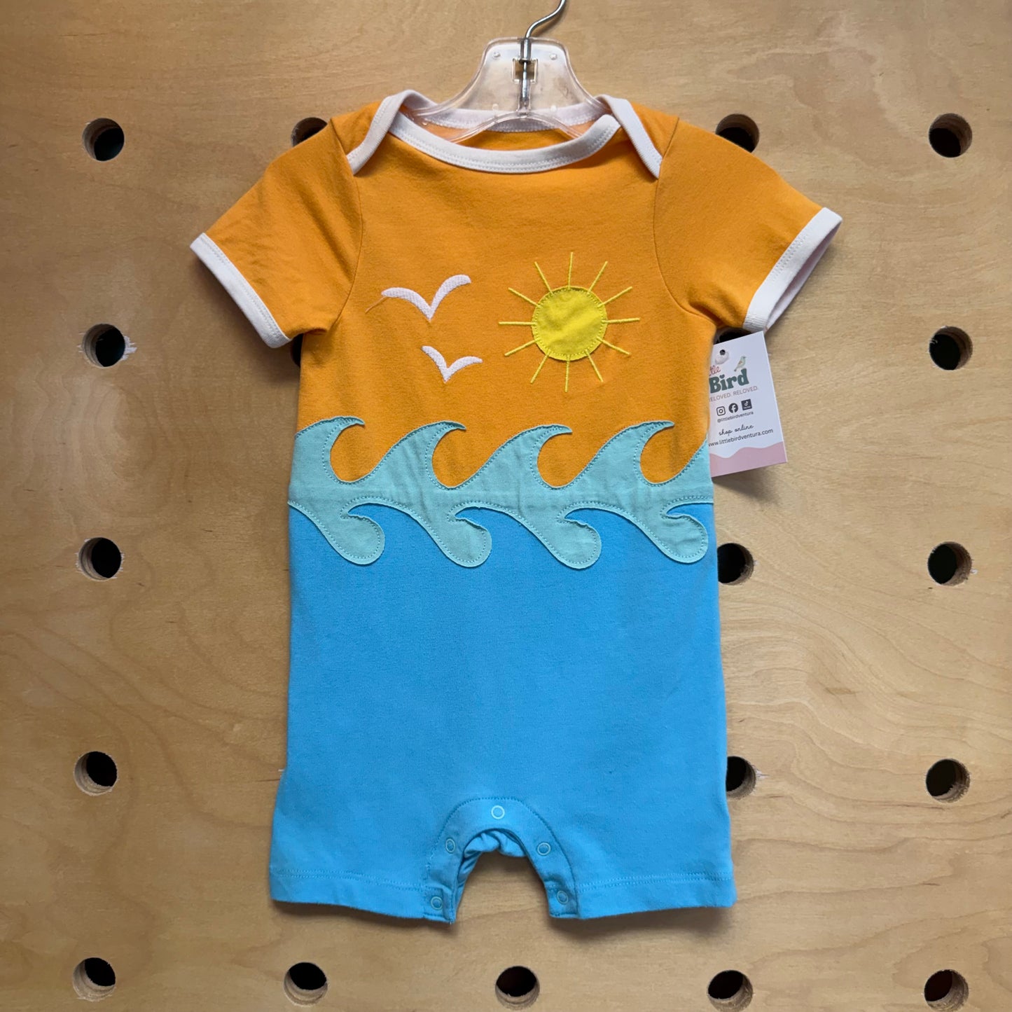 Yellow/Blue Sun Ocean Romper