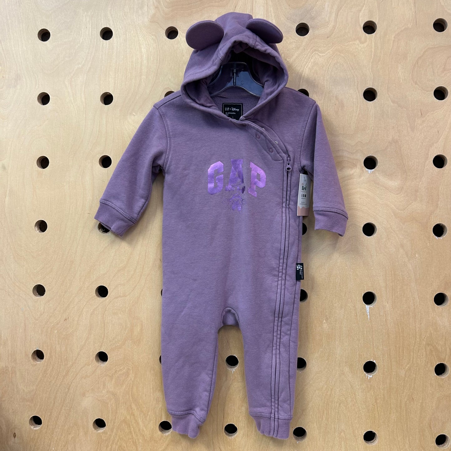 Lavender Minnie Hoodie Romper
