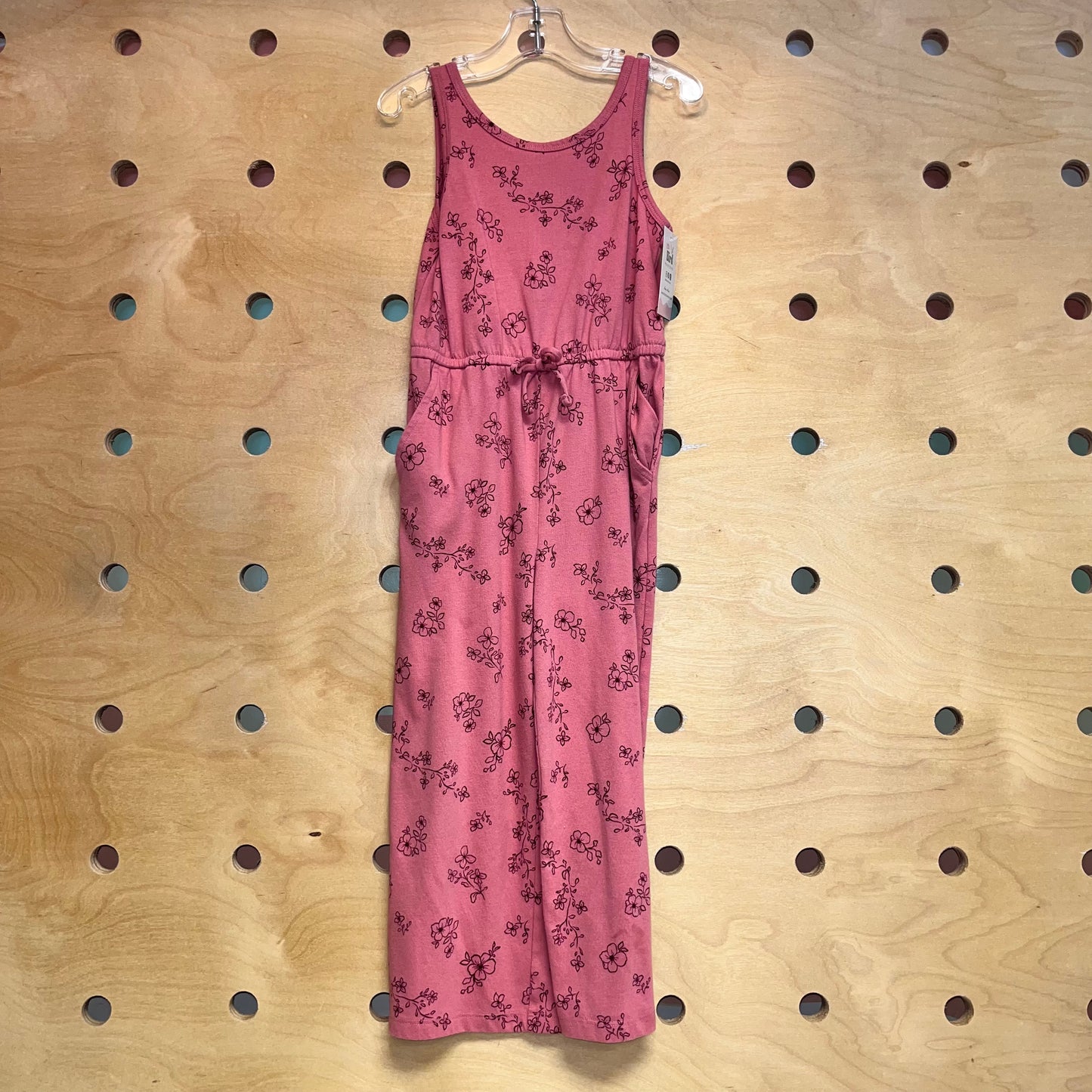 Pink Floral Romper
