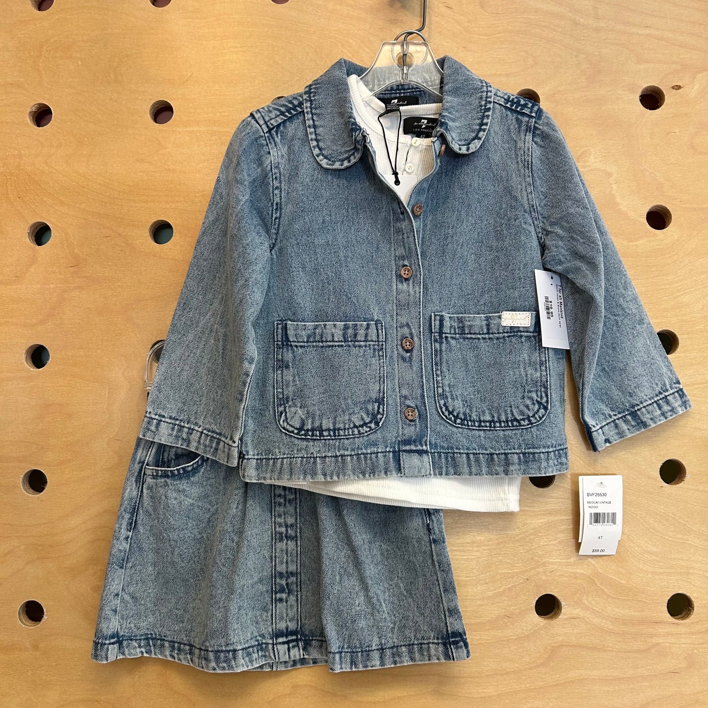 Denim Jacket & Skirt Outfit NEW!