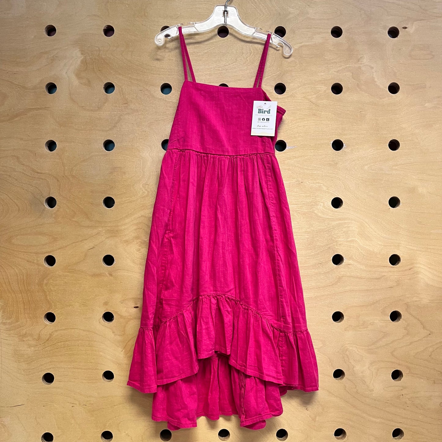 Pink Hi-Low Tank Dress