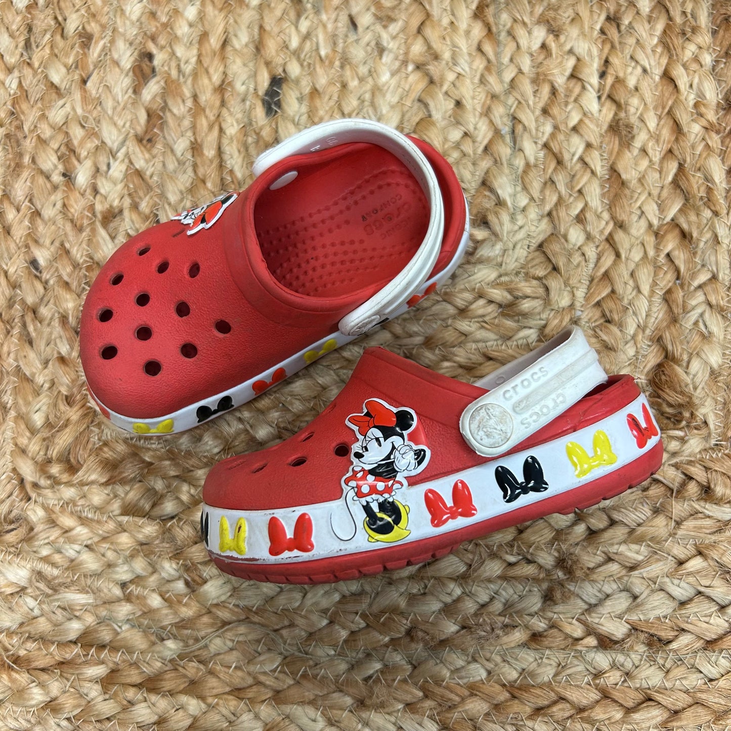 Red Minnie & Bows Crocs