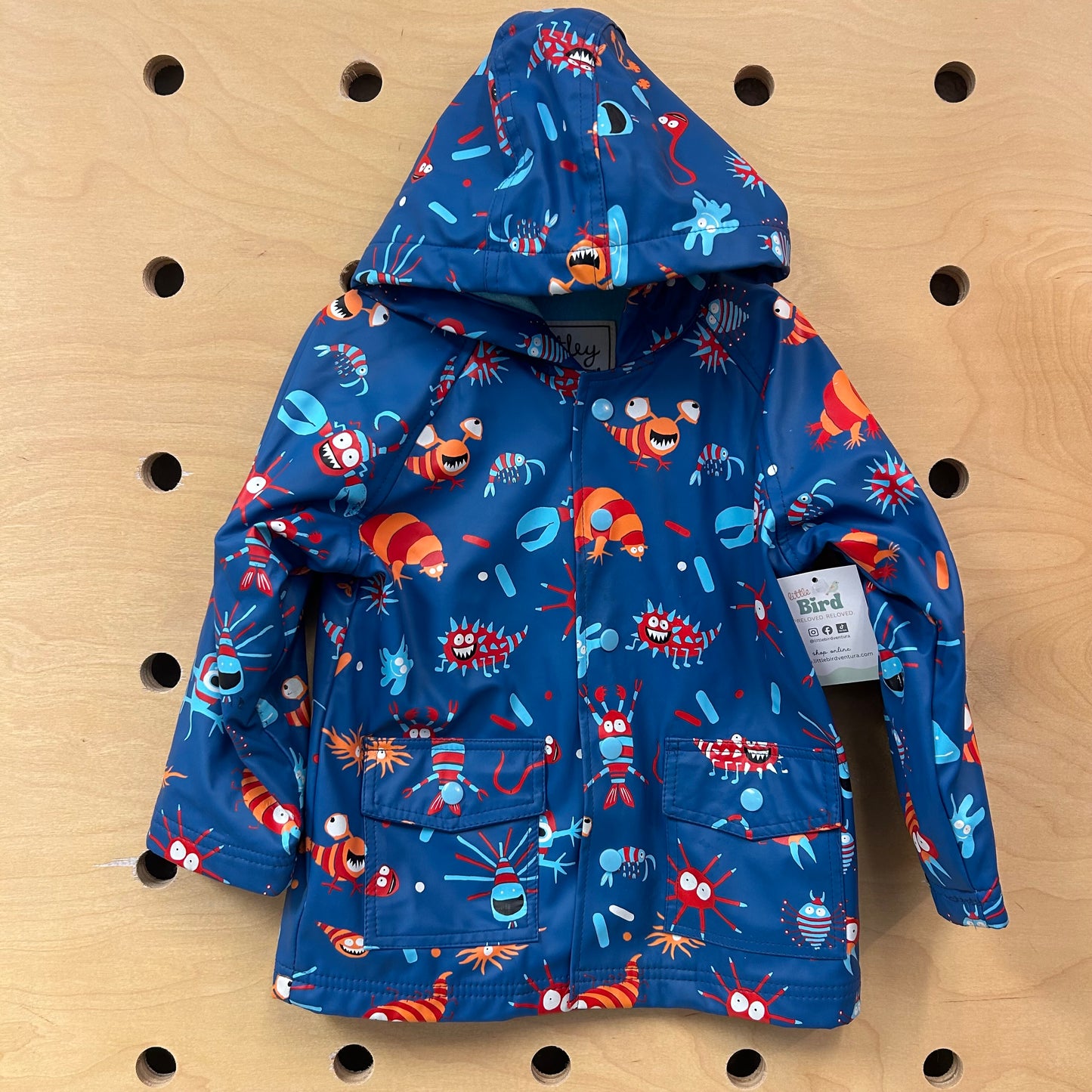 Blue Monsters Rain Jacket