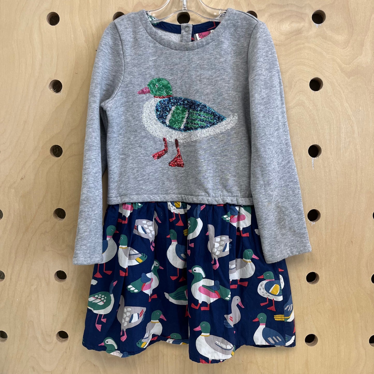 Grey & Blue Duck Dress