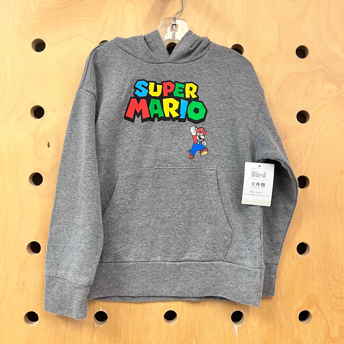 Grey 'Super Mario' Hoodie