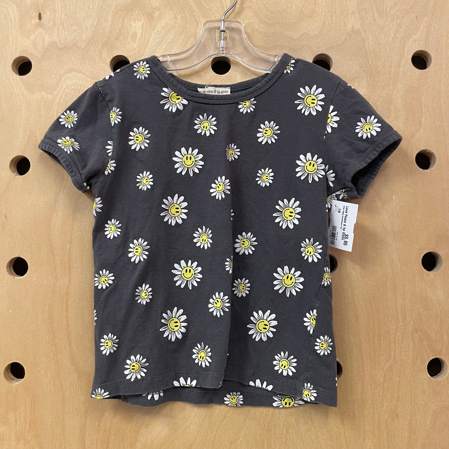 Grey Happy Sunflowers Tee