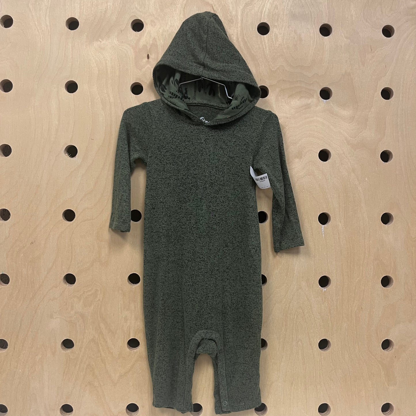 Green Hoodie Romper