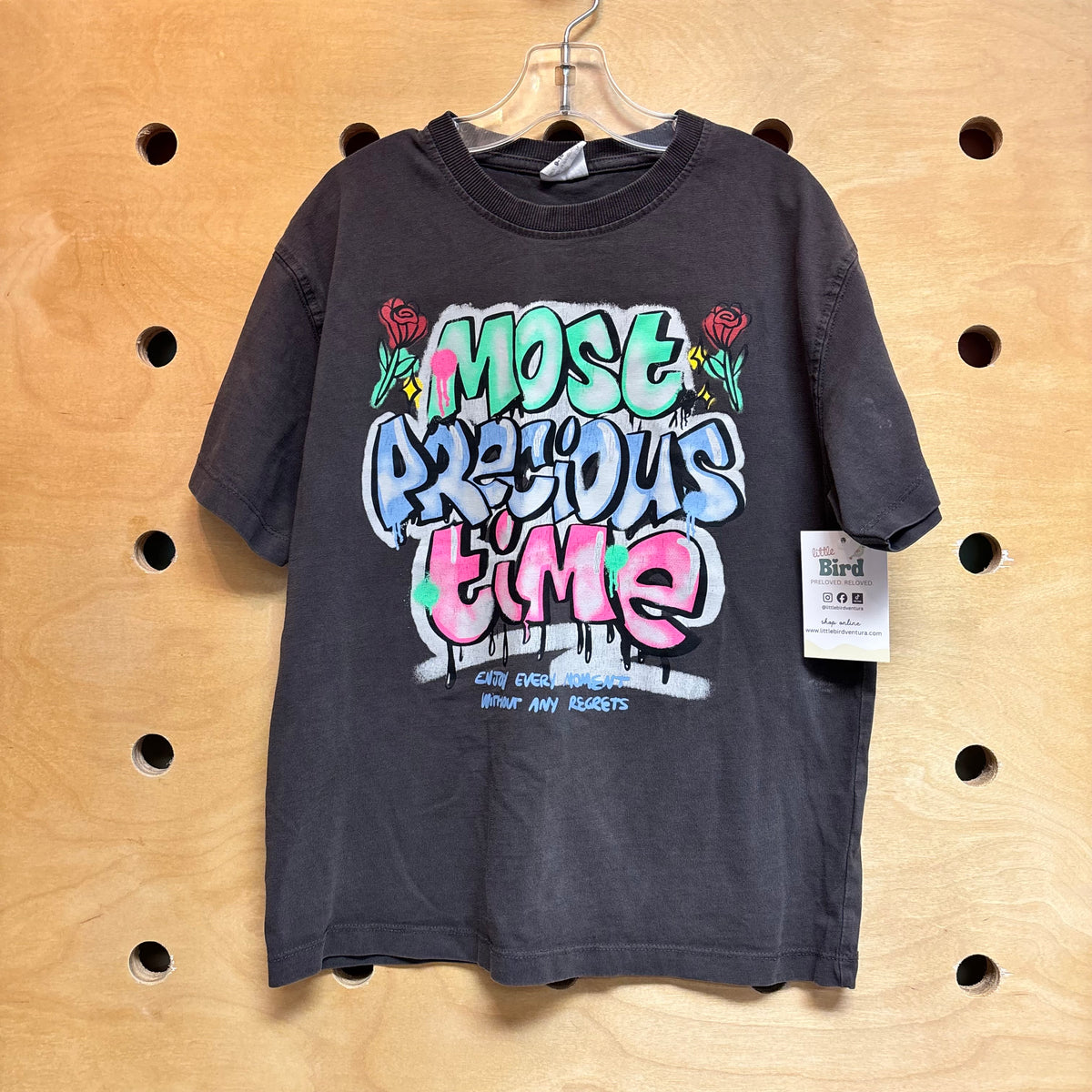 Grey Most Precious Time Tee