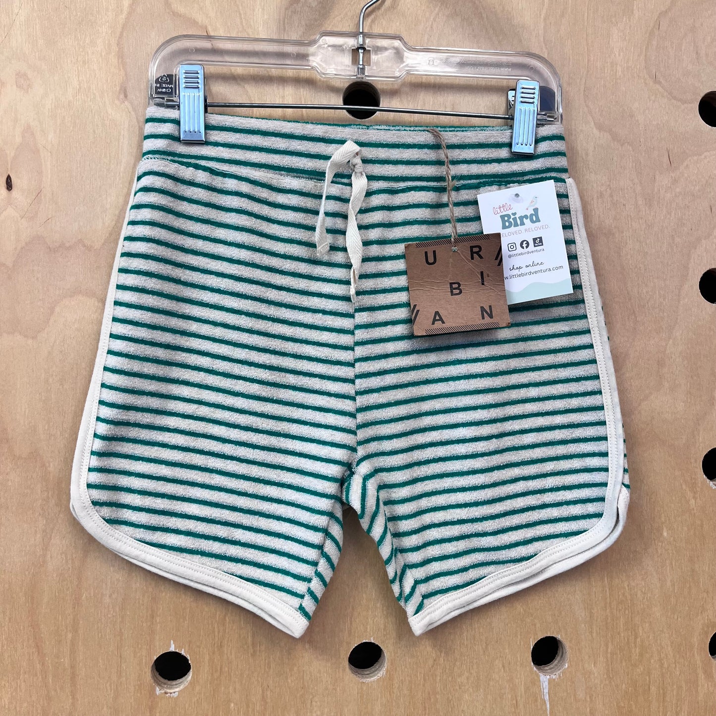 Orange Striped Terry Shorts NEW!