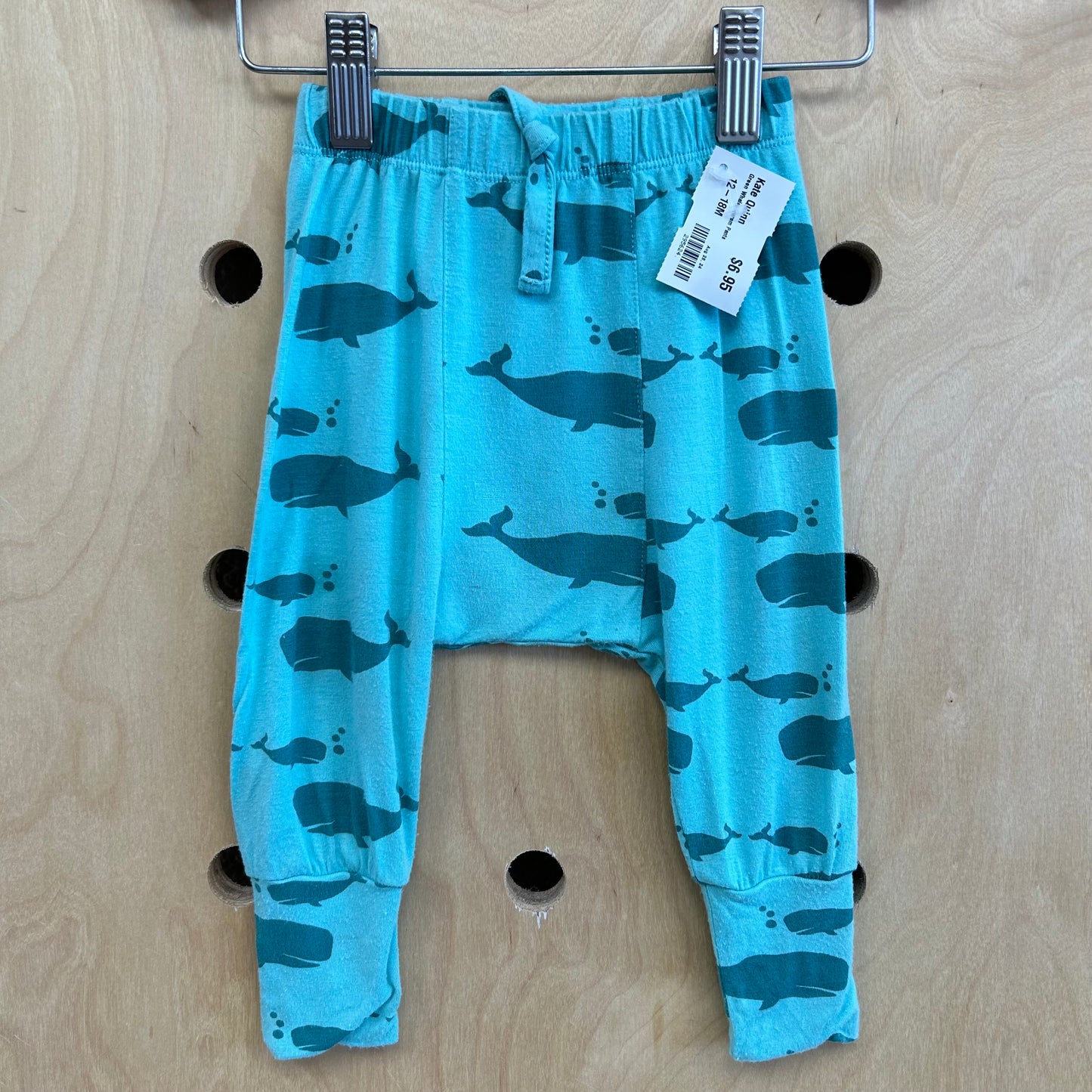 Green Whales Harem Pants