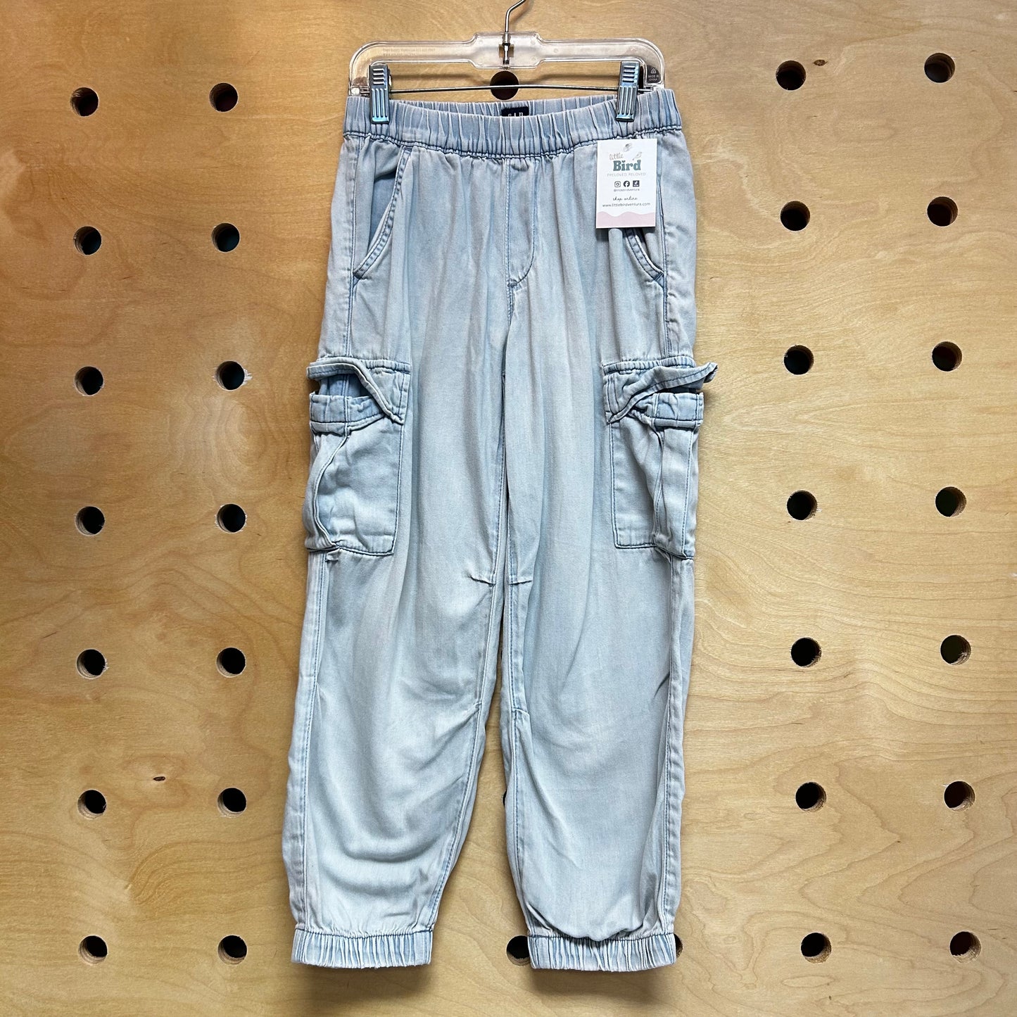 Lightwash Cargo Parachute Denim