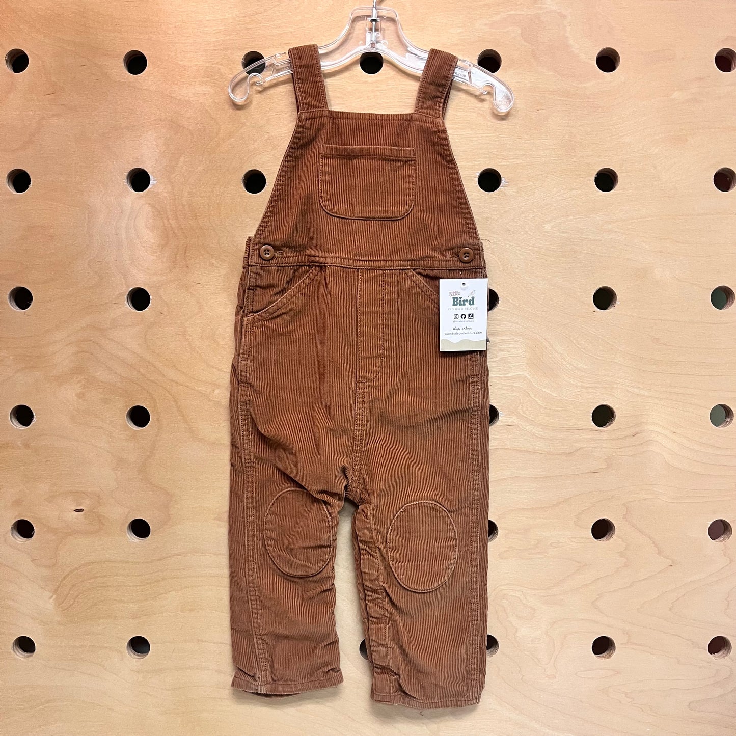 Brown Cord Overalls