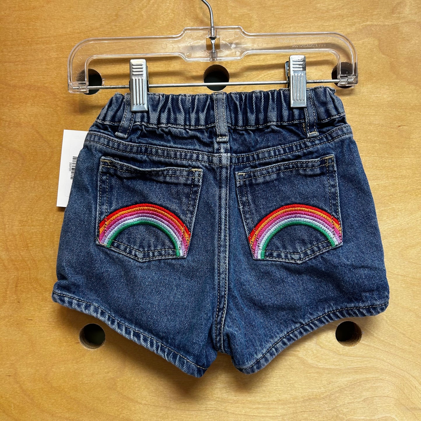 Denim Rainbow Pocket Shorts