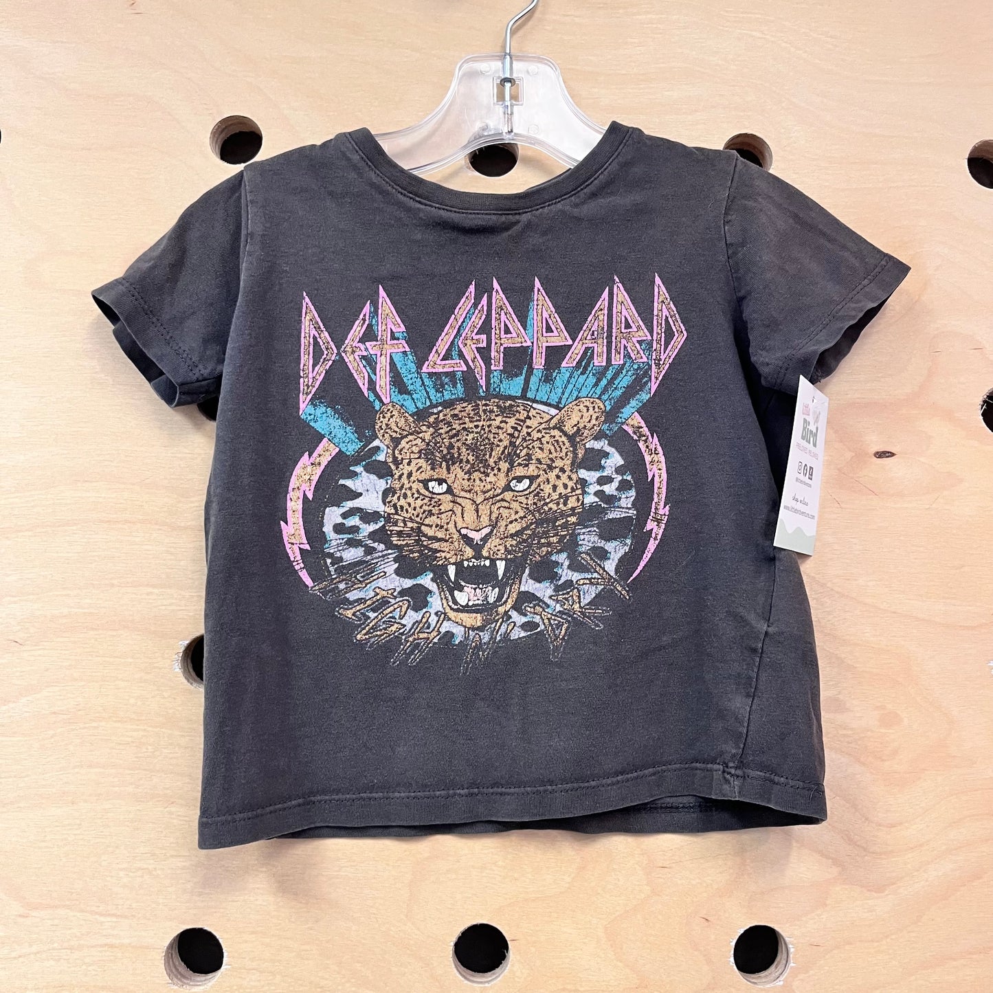 Grey 'Def Leopard' Tee