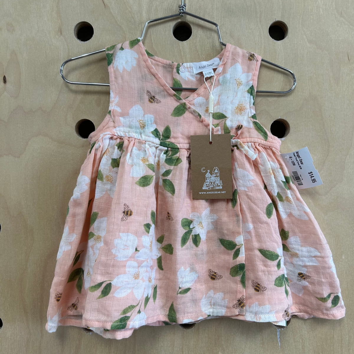 Peach Floral Dress NEW!