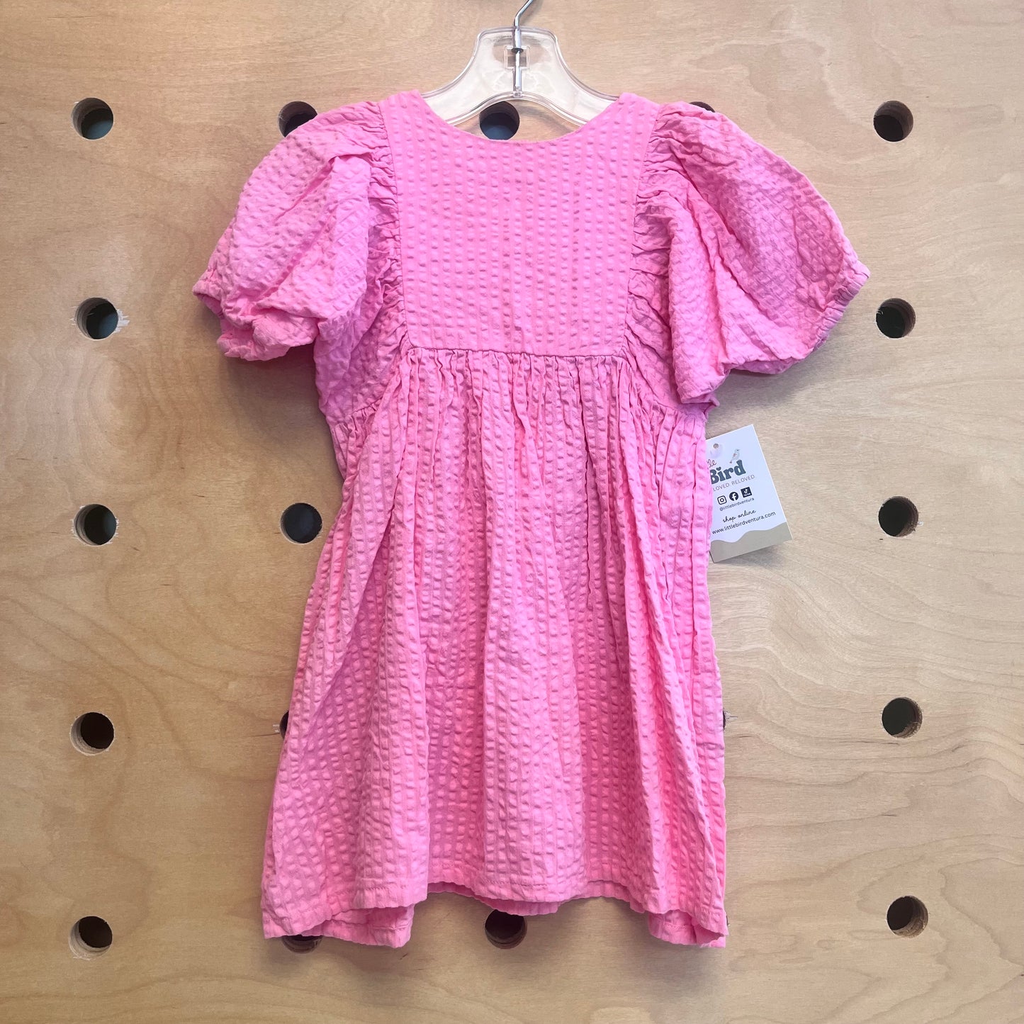 Pink Seersucker Dress