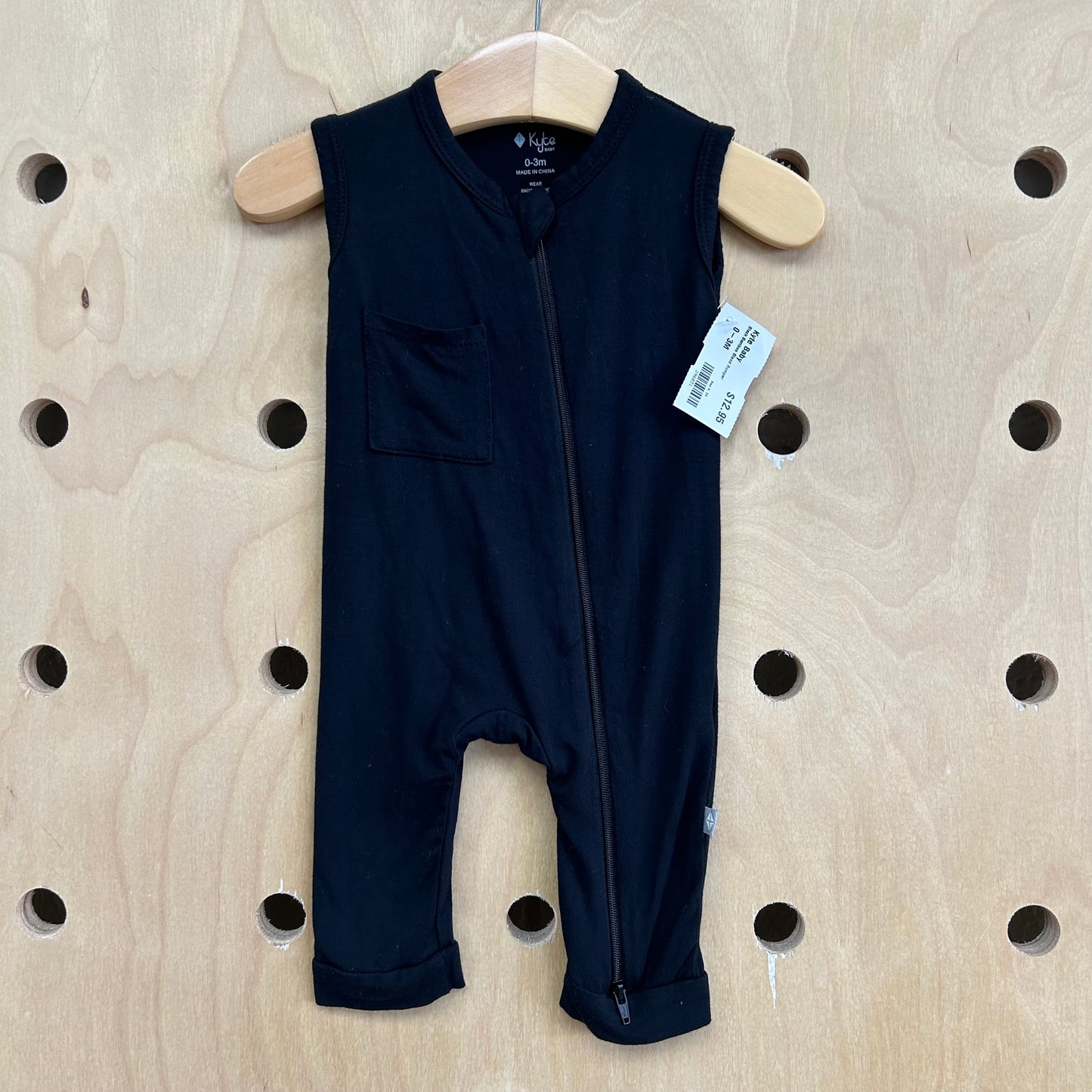 Black Bamboo Blend Romper