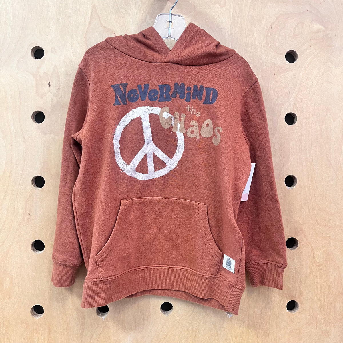 Brown Never Mind the Chaos Hoodie