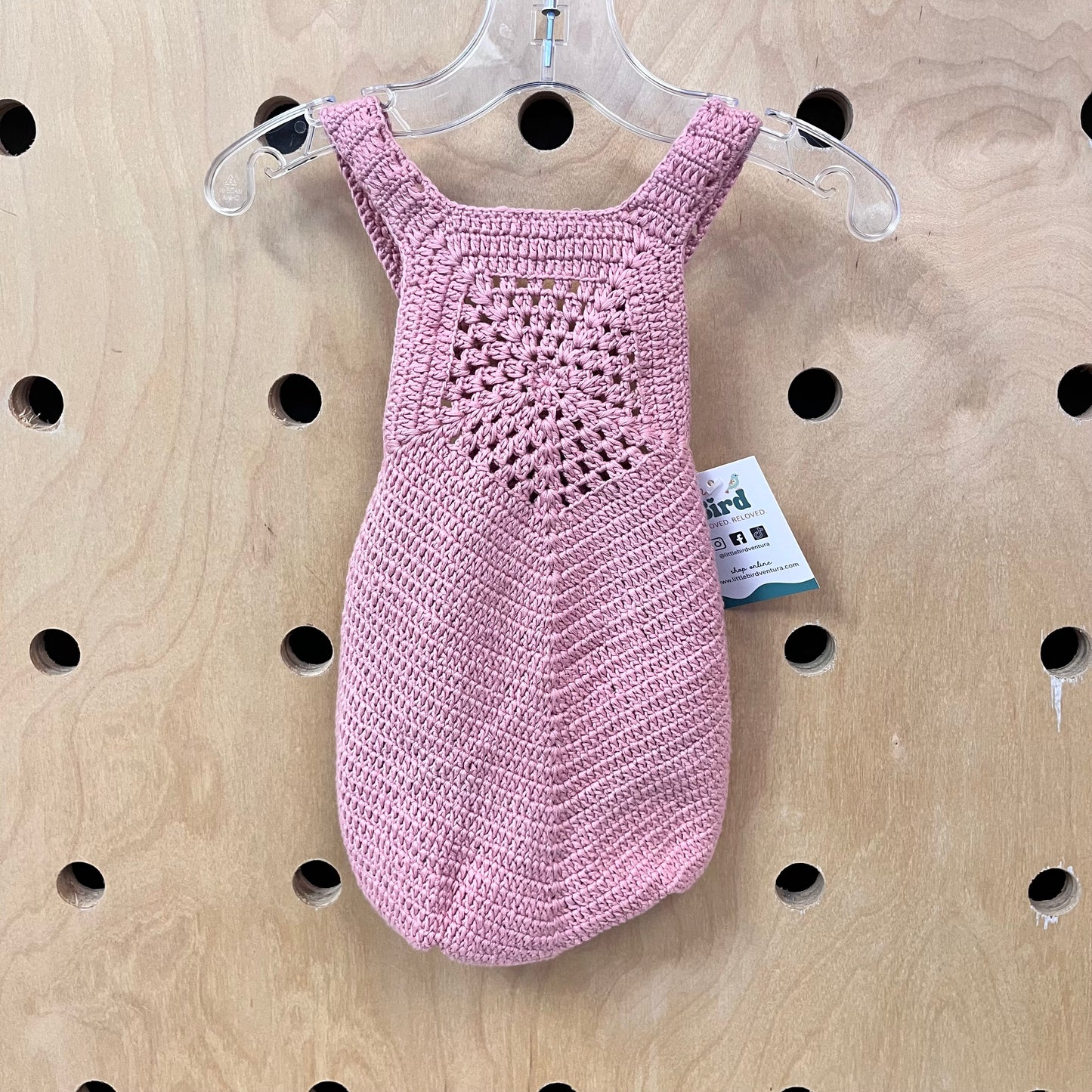 Pink Crocheted Romper NEW!
