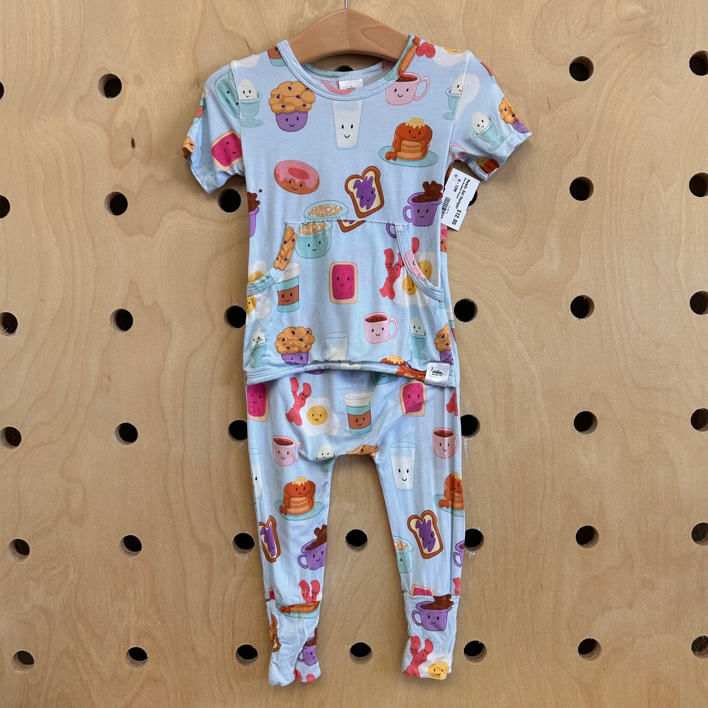 Blue Breakfast Romper