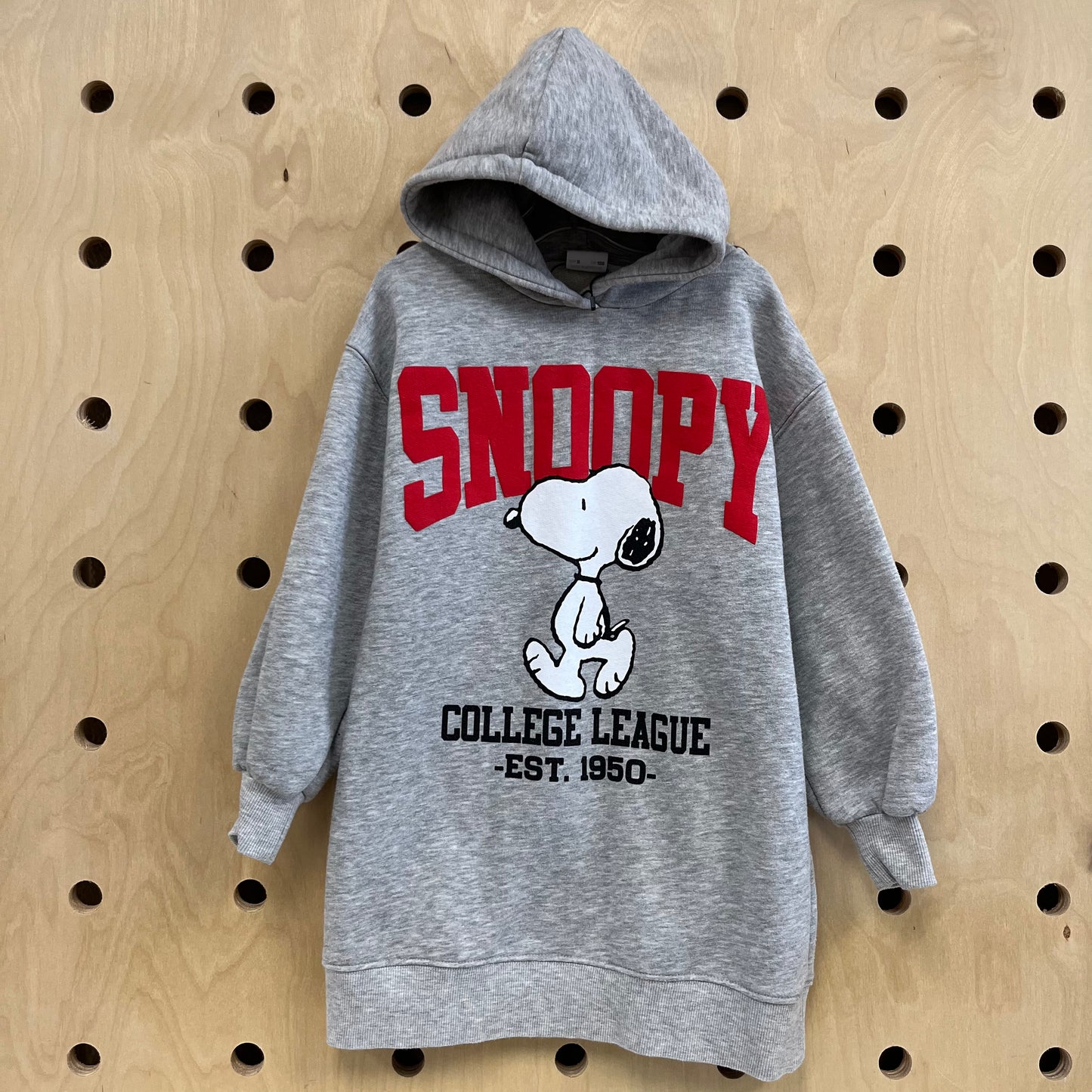 Grey Snoopy College League Hoodie Tunic