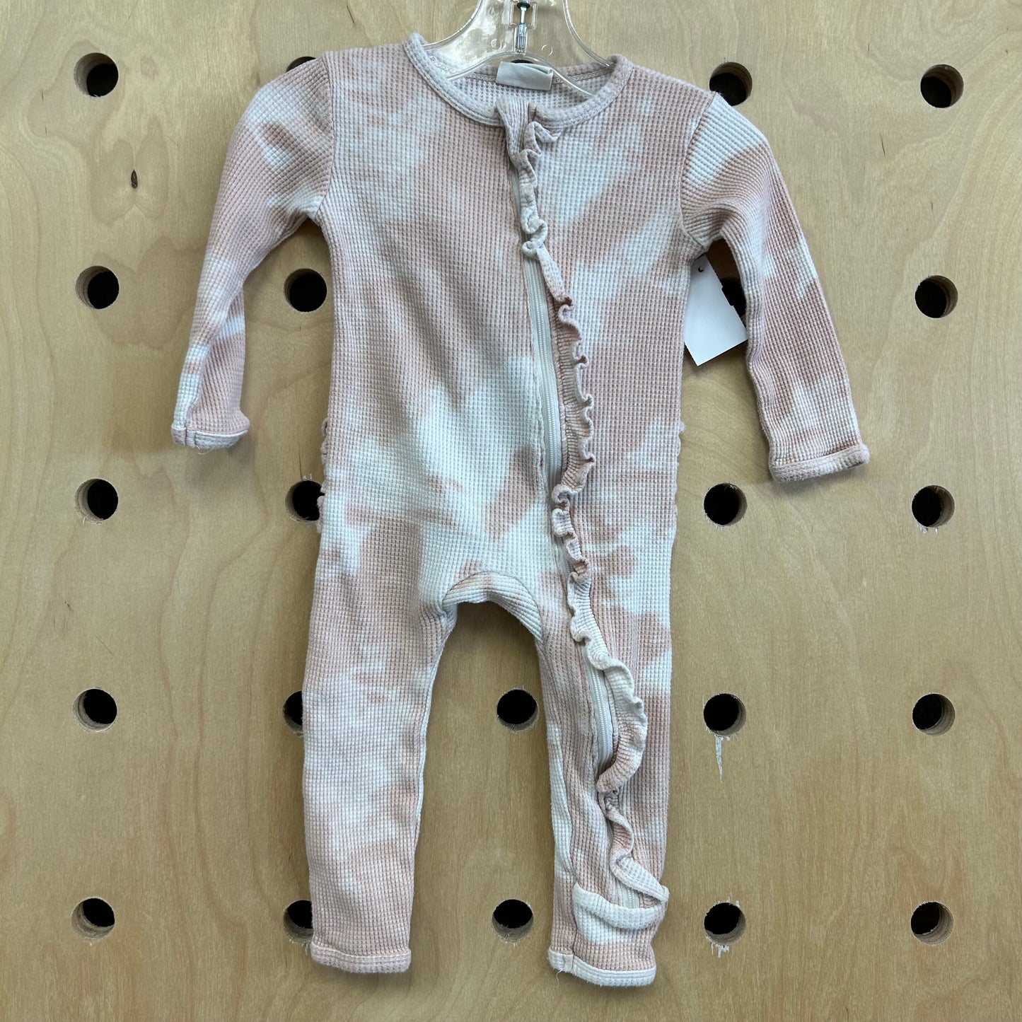 Pink & Cream Tie Dye Footies