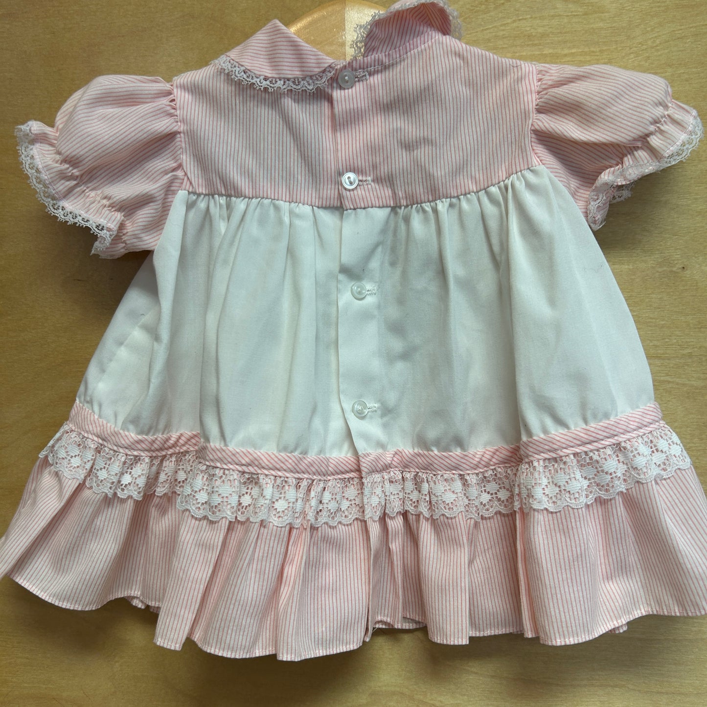 Cream & Pink Tulips Dress