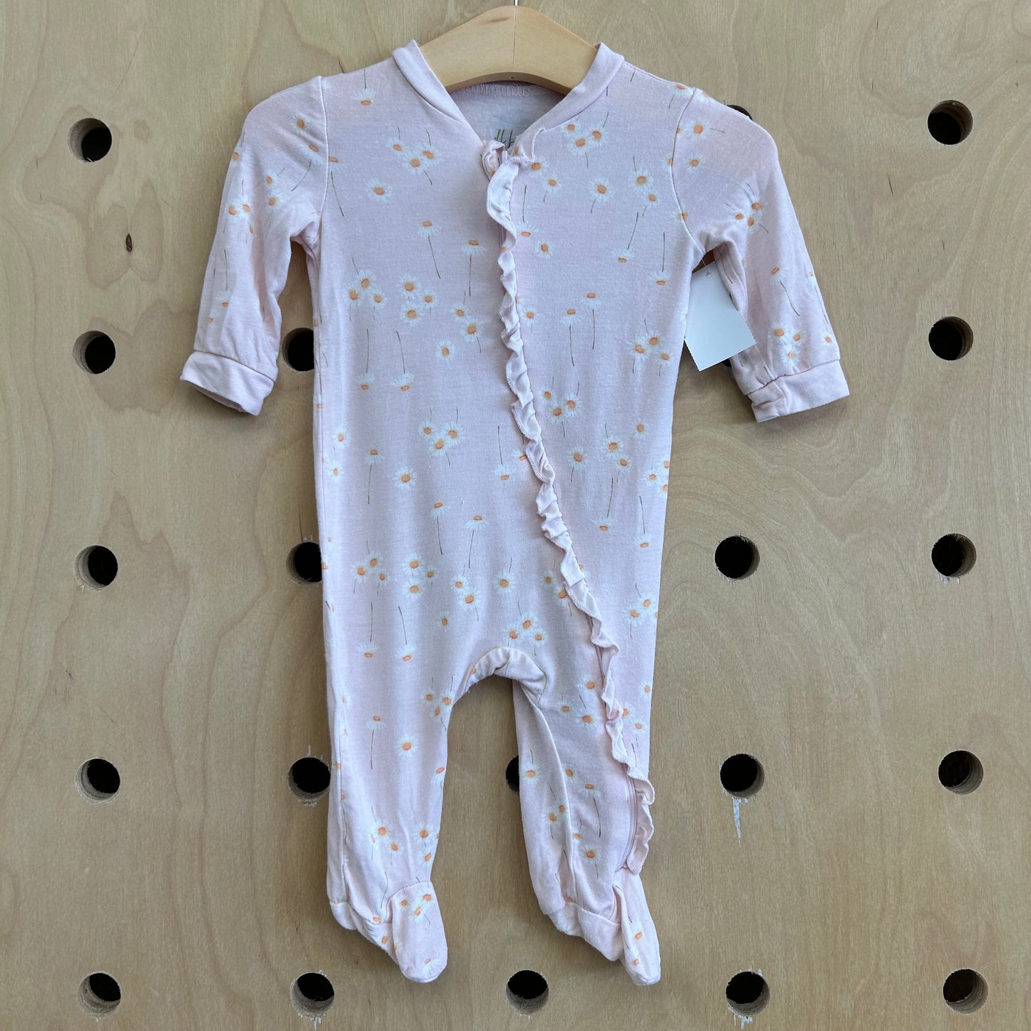 Pink Floral Bamboo Zippy