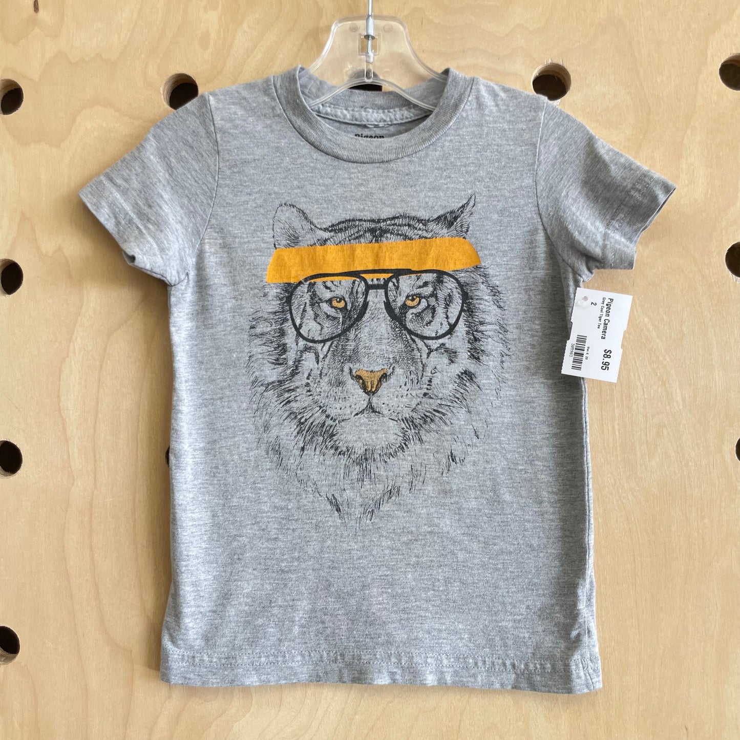 Grey Cool Tiger Tee