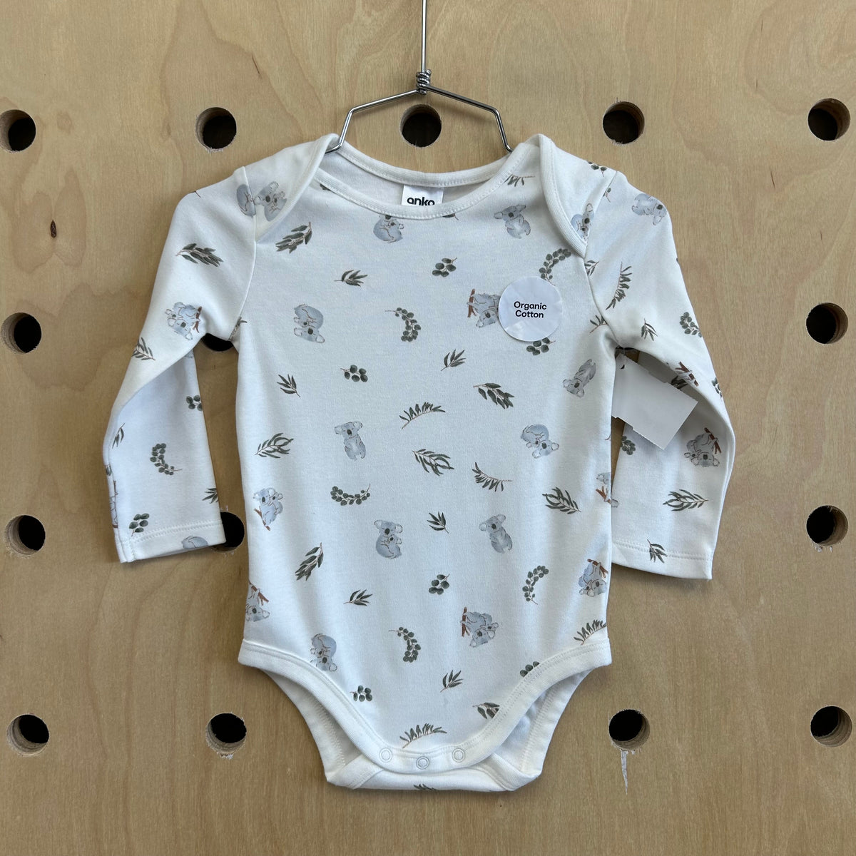 Organic White Koala Bodysuit NEW!