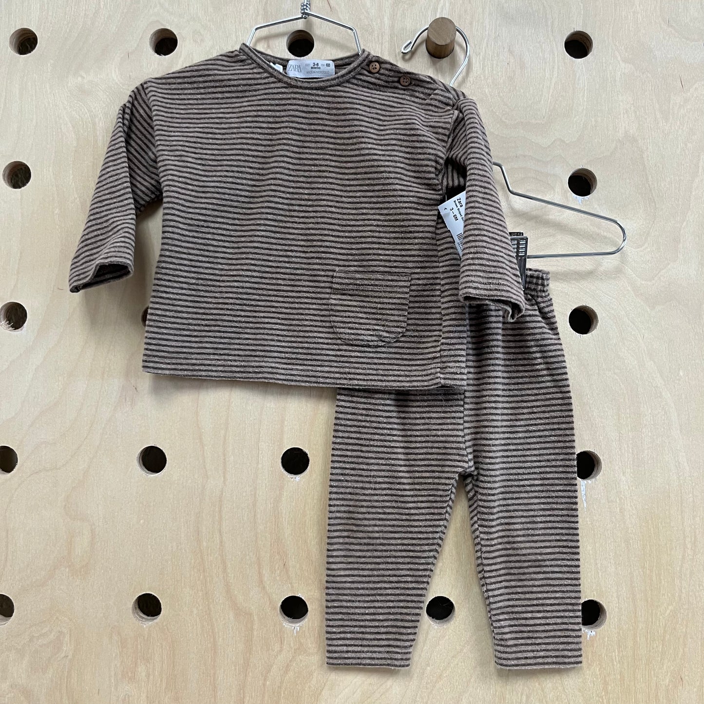 Brown Striped Outfit
