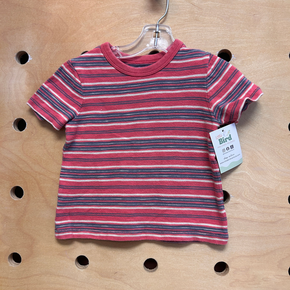 Red/Blue Striped Tee