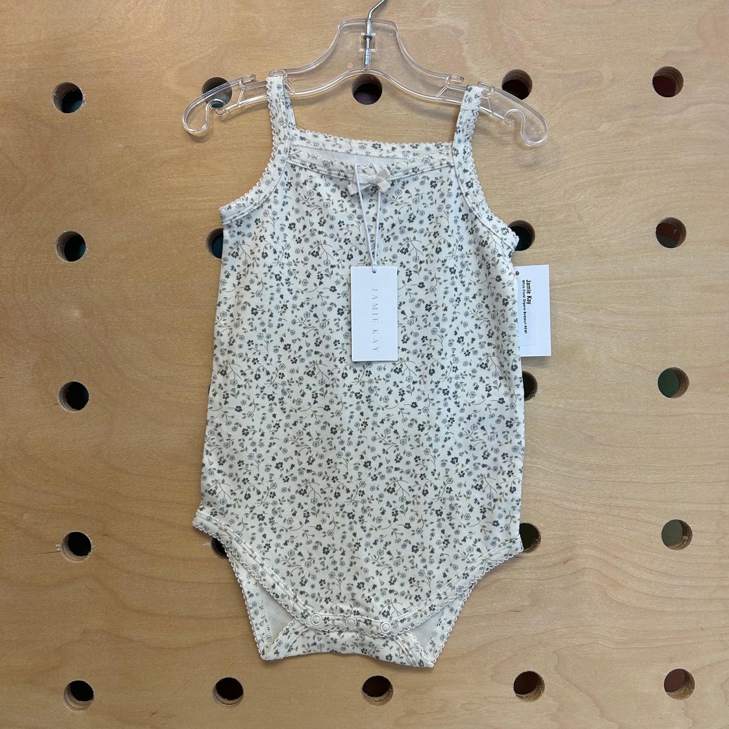 White Floral Organic Bodysuit NEW!