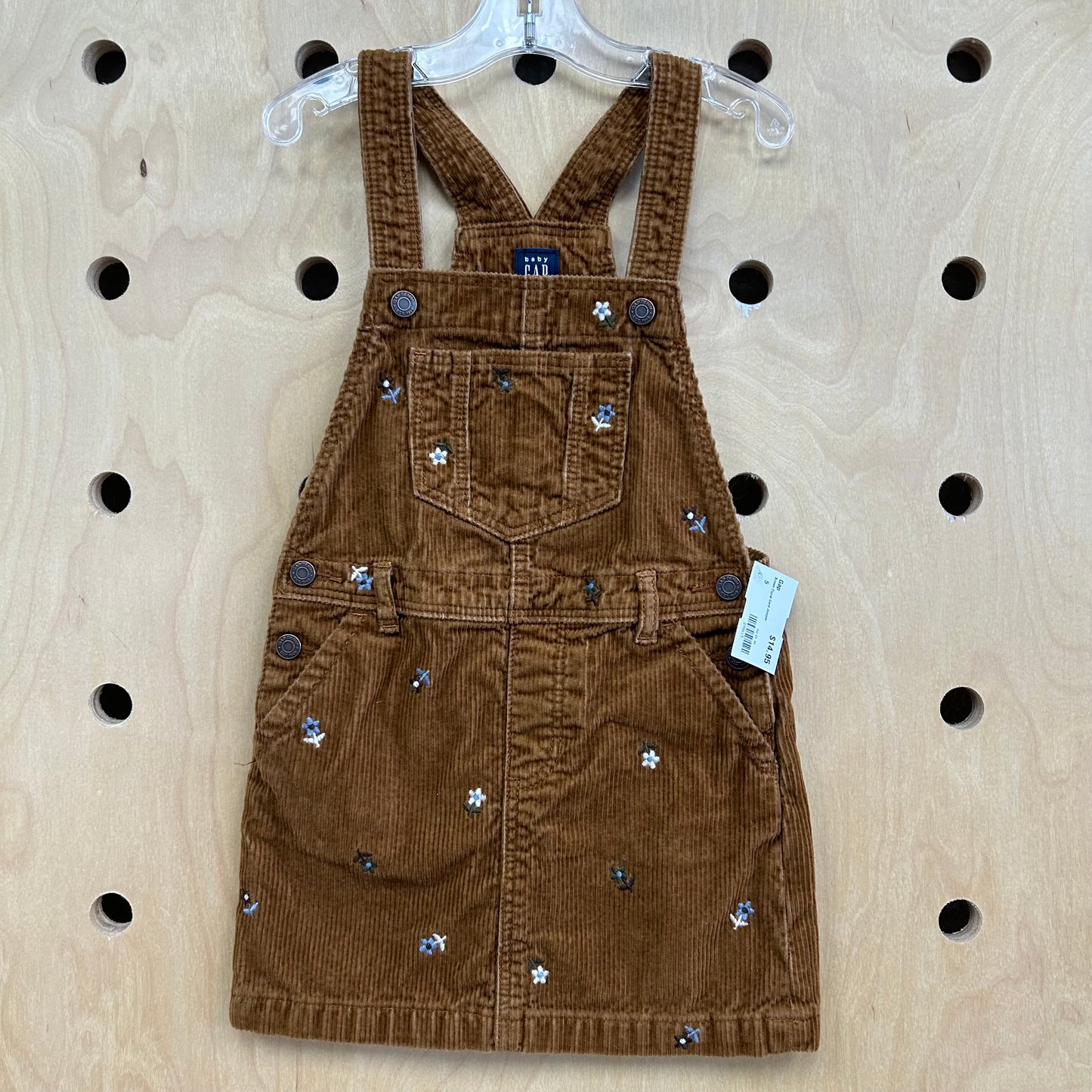 Brown Floral Cord Jumper