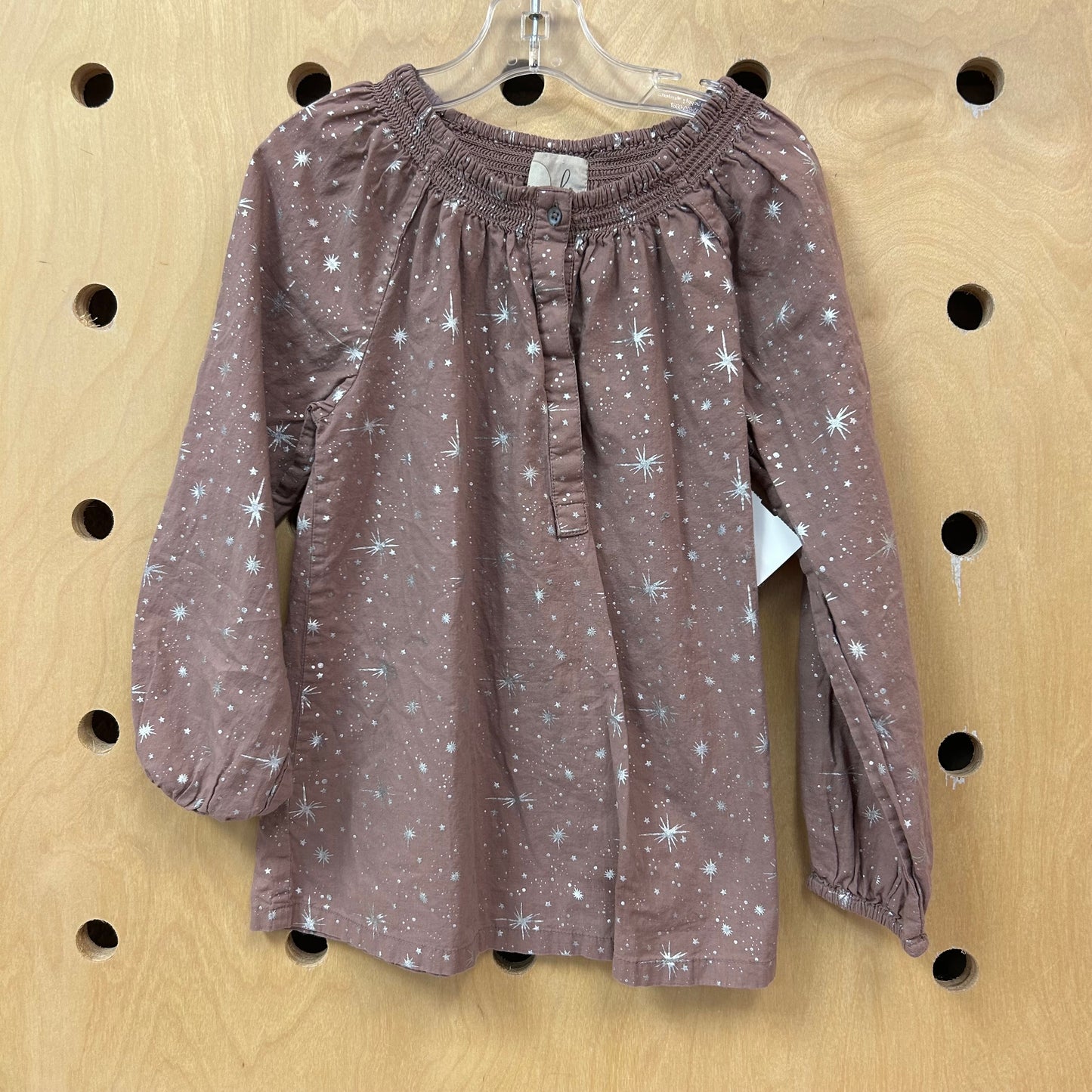 Brown and SIlver Top