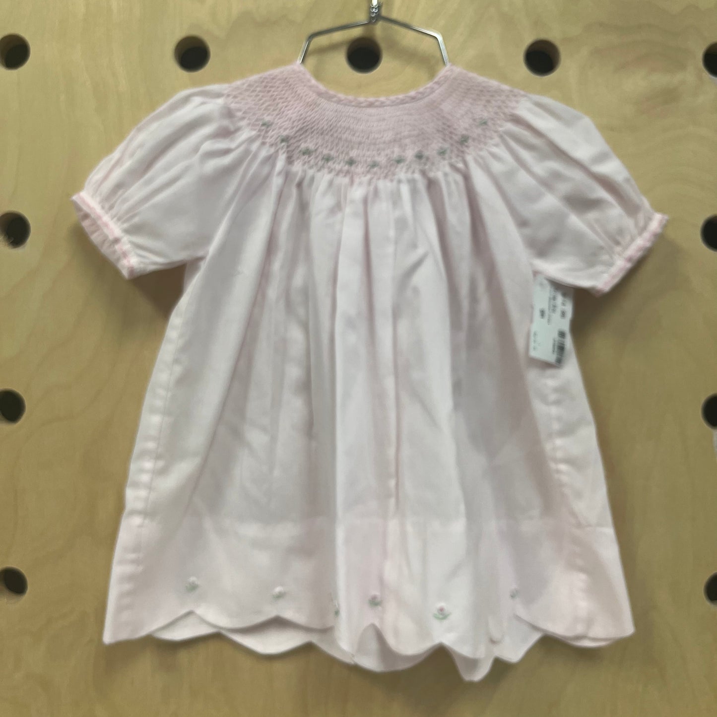 Pink Smocked Dress