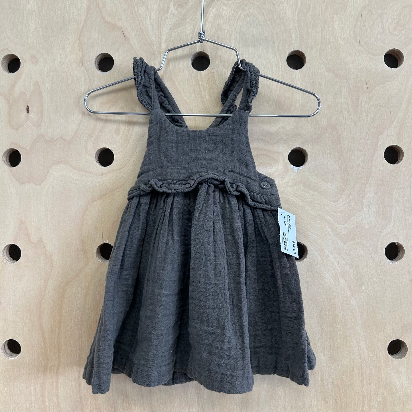Olive/Grey Muslin Dress